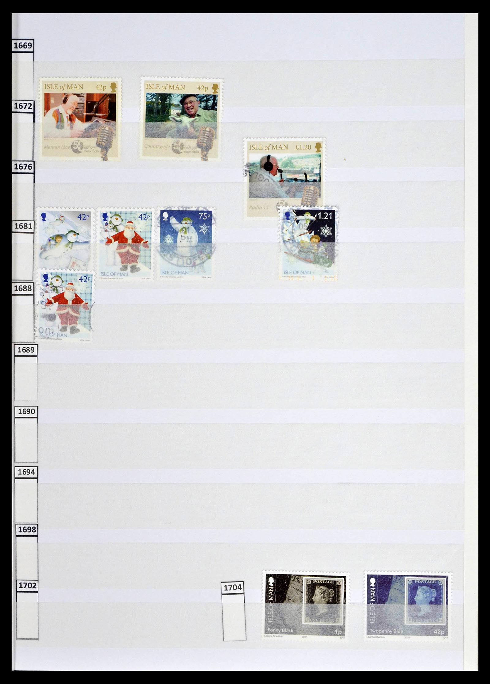 39197 0174 - Postzegelverzameling 39197 Kanaaleilanden 1941-2015.