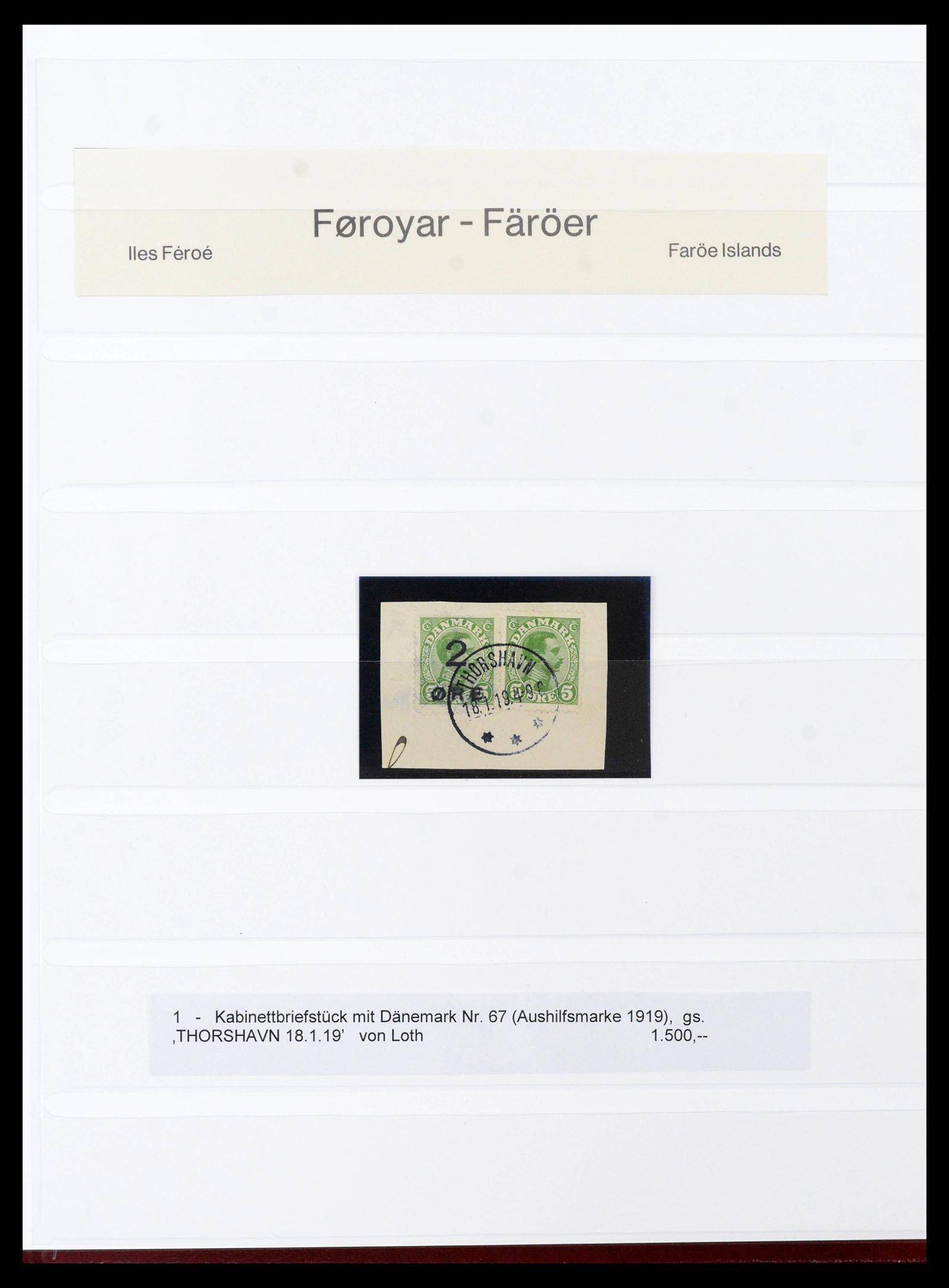 39198 0001 - Stamp collection 39198 Faeroer 1919-1996.