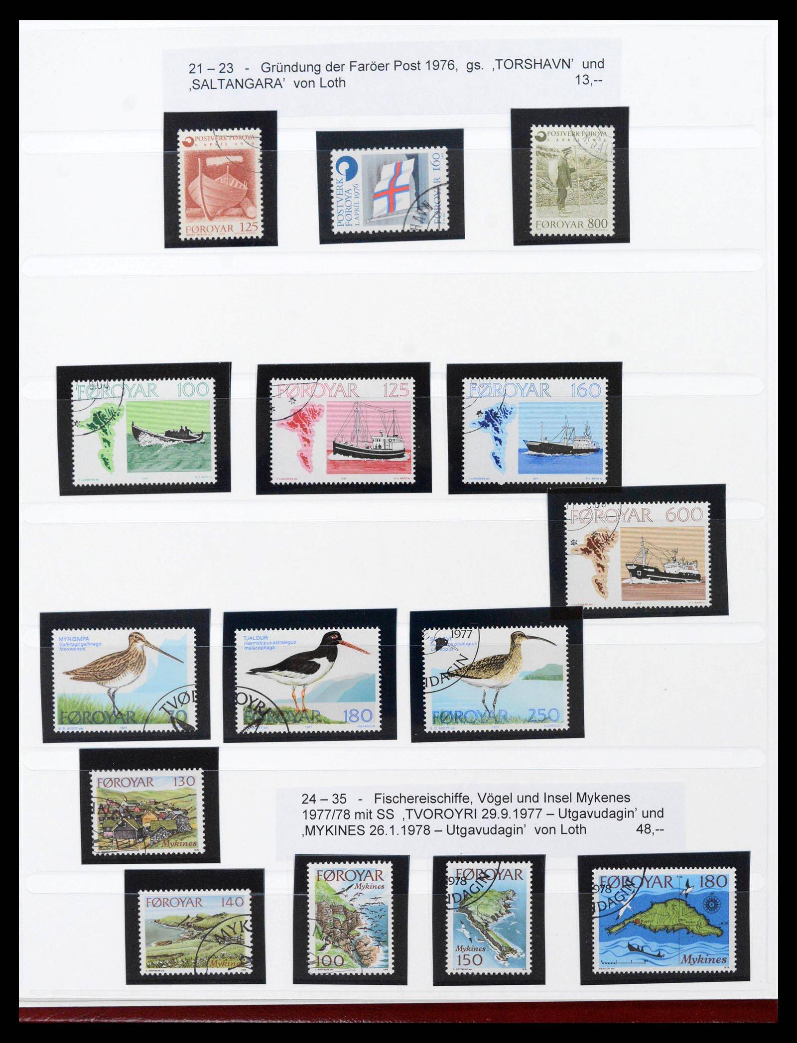 39198 0004 - Stamp collection 39198 Faeroer 1919-1996.