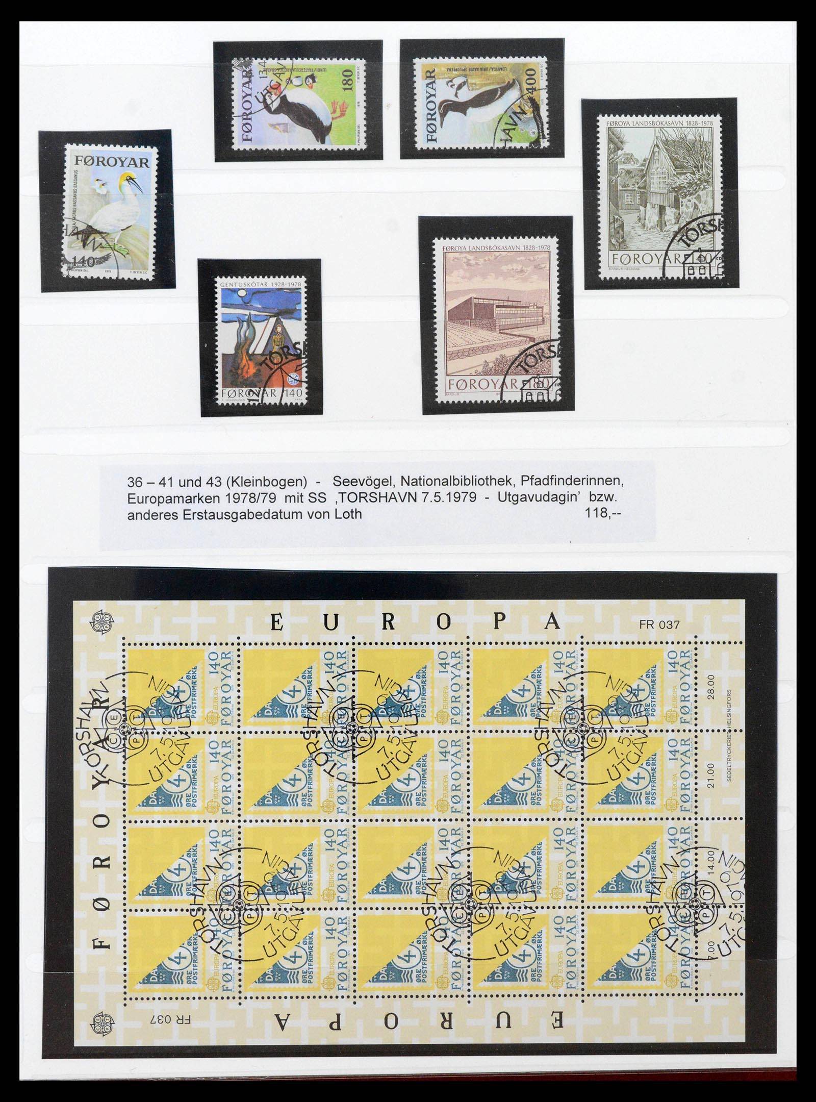 39198 0005 - Stamp collection 39198 Faeroer 1919-1996.