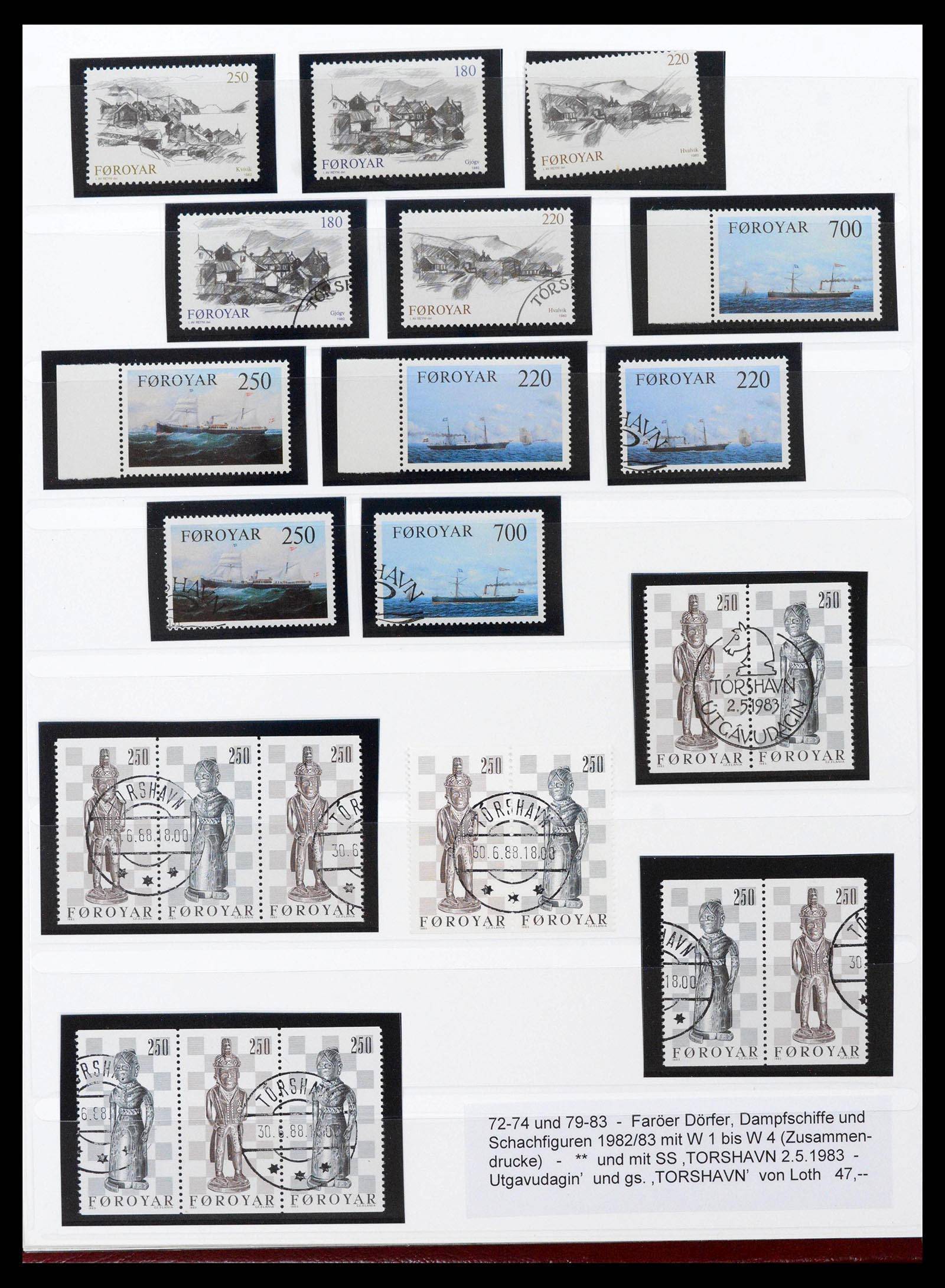 39198 0010 - Stamp collection 39198 Faeroer 1919-1996.