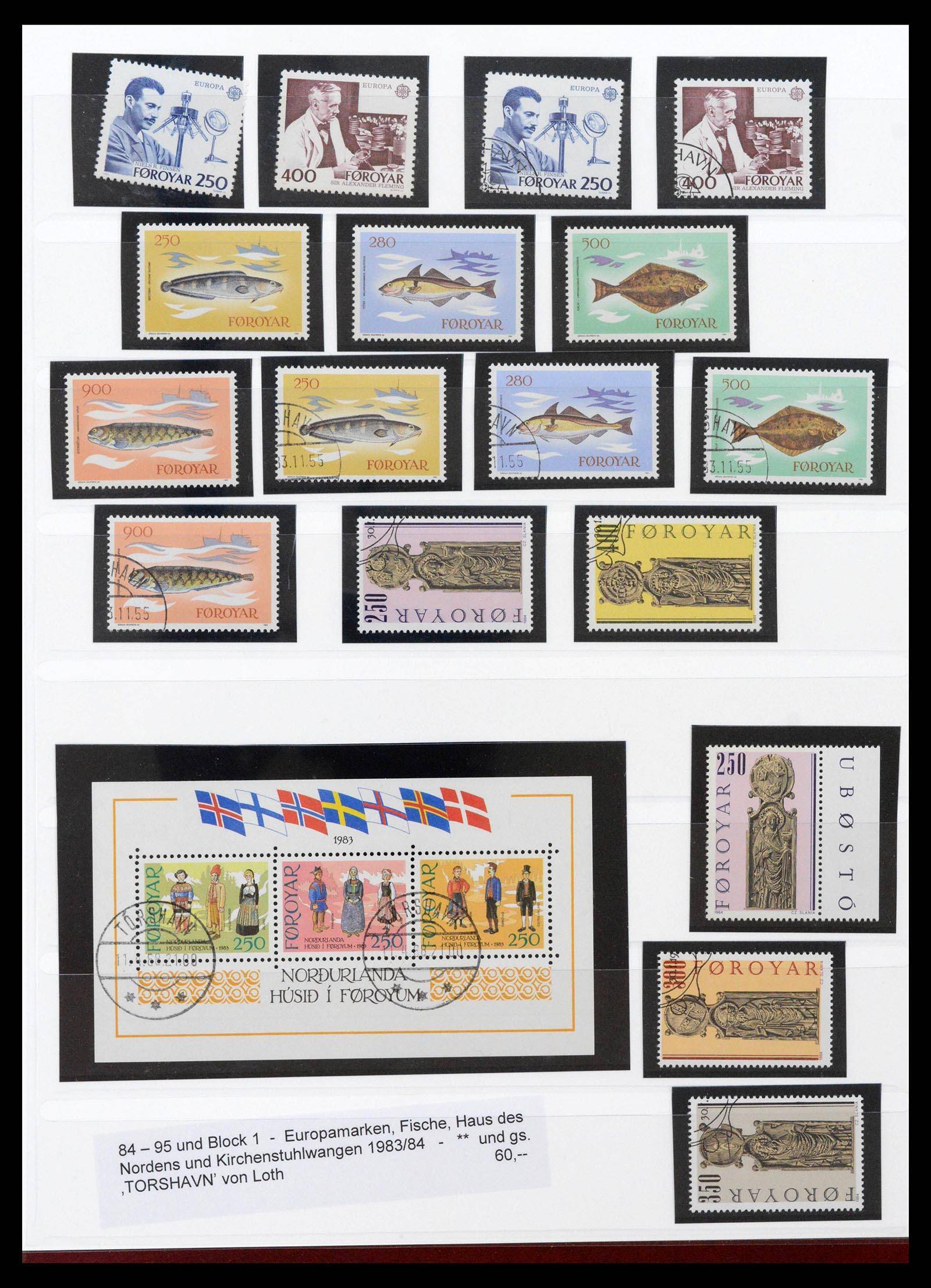 39198 0011 - Stamp collection 39198 Faeroer 1919-1996.