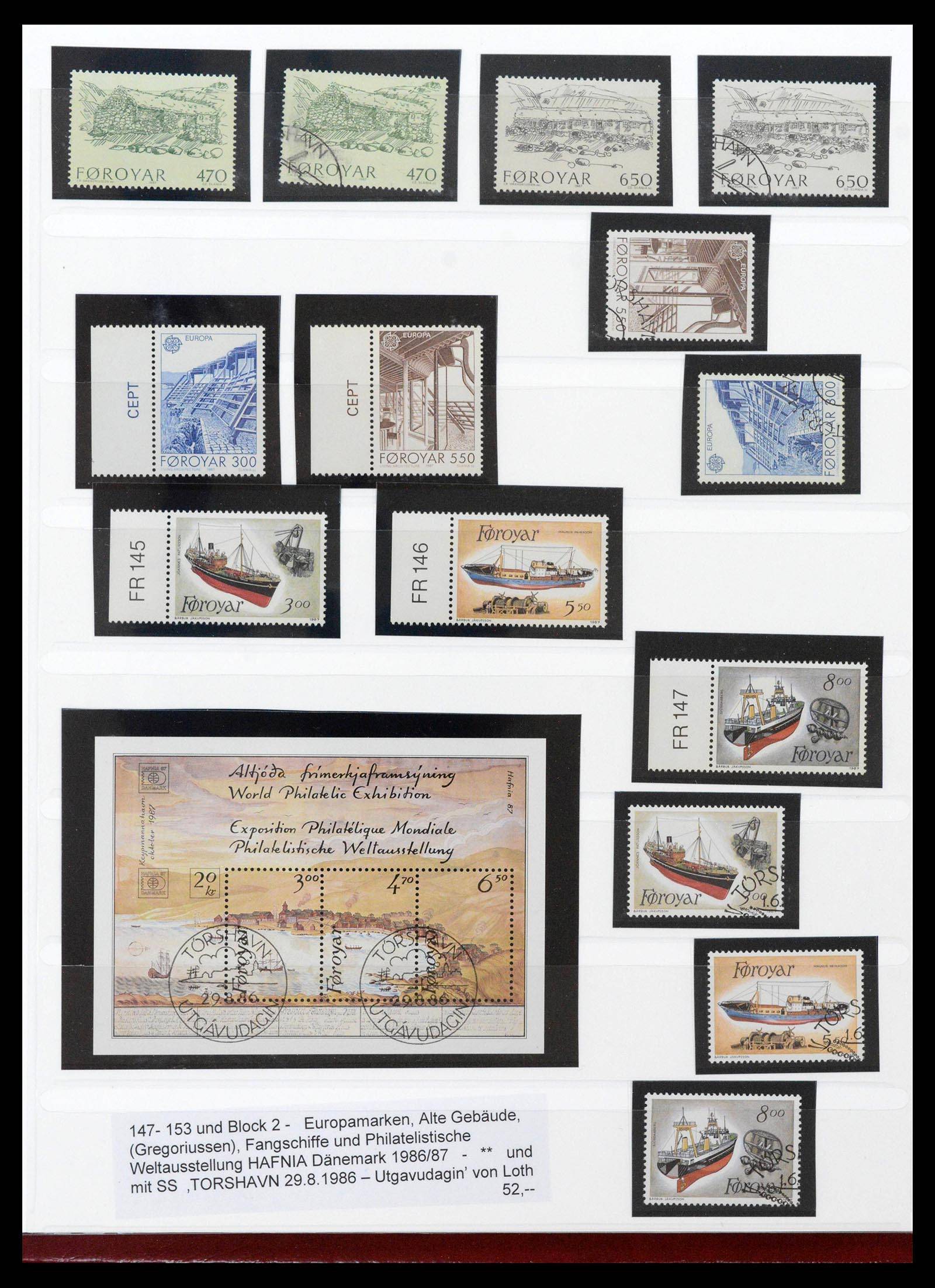 39198 0017 - Stamp collection 39198 Faeroer 1919-1996.