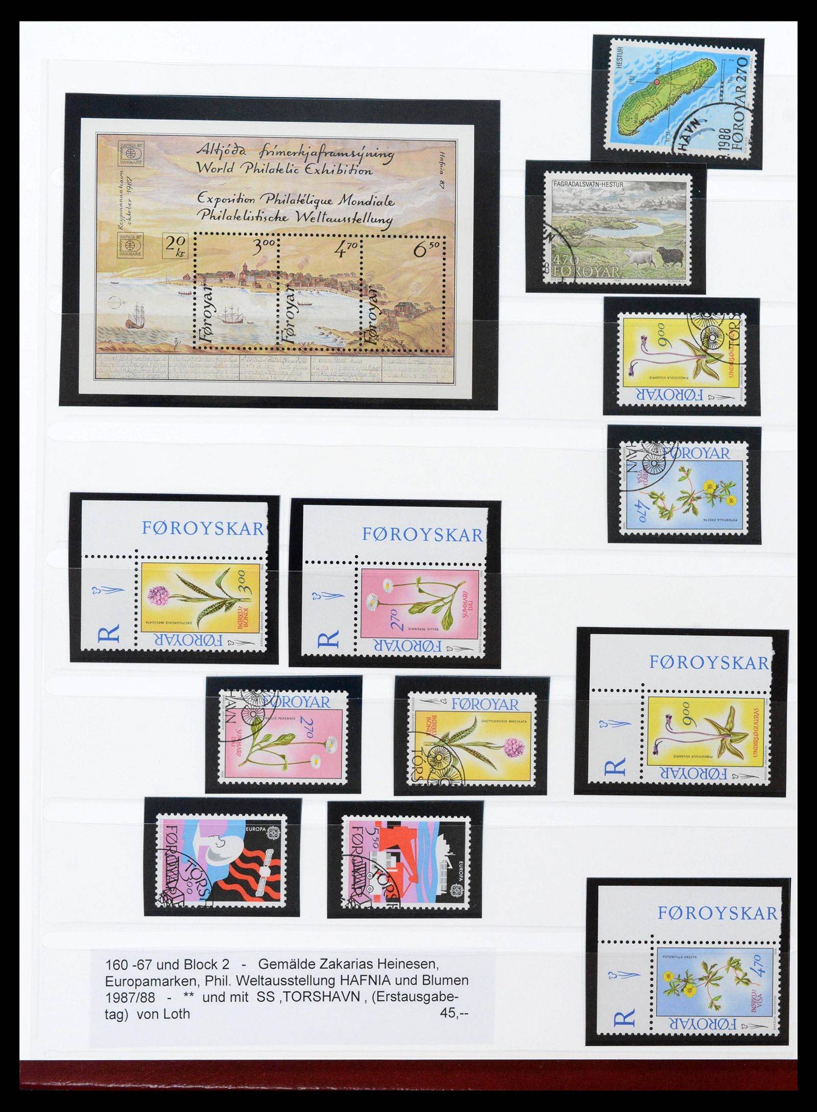 39198 0019 - Stamp collection 39198 Faeroer 1919-1996.