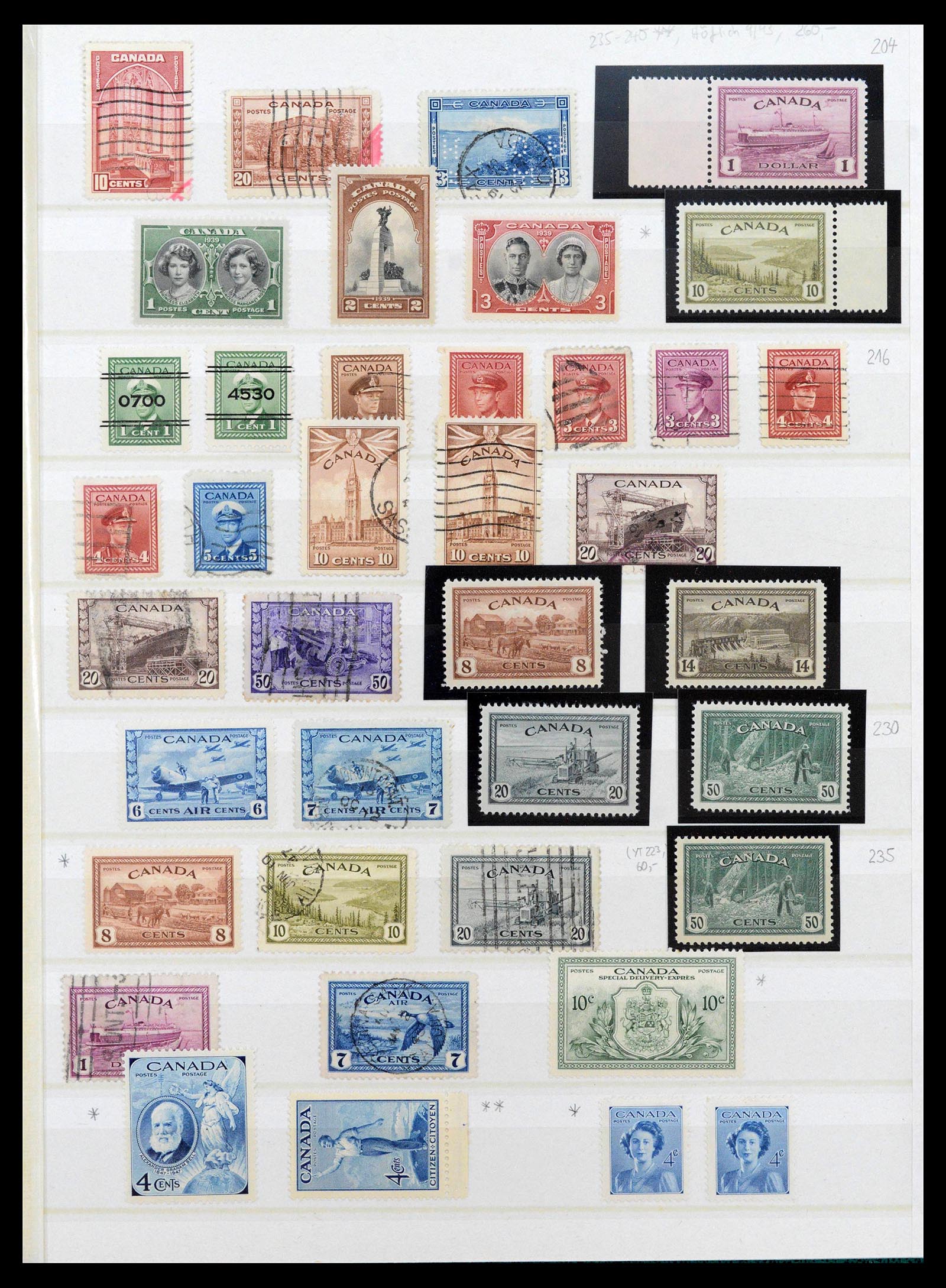 39199 0026 - Postzegelverzameling 39199 Canada en provinciën 1851-1970.
