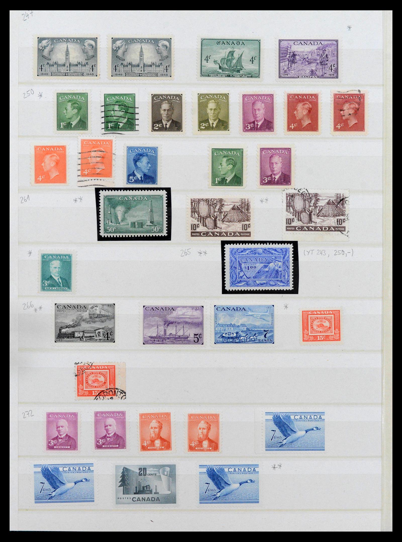39199 0027 - Postzegelverzameling 39199 Canada en provinciën 1851-1970.