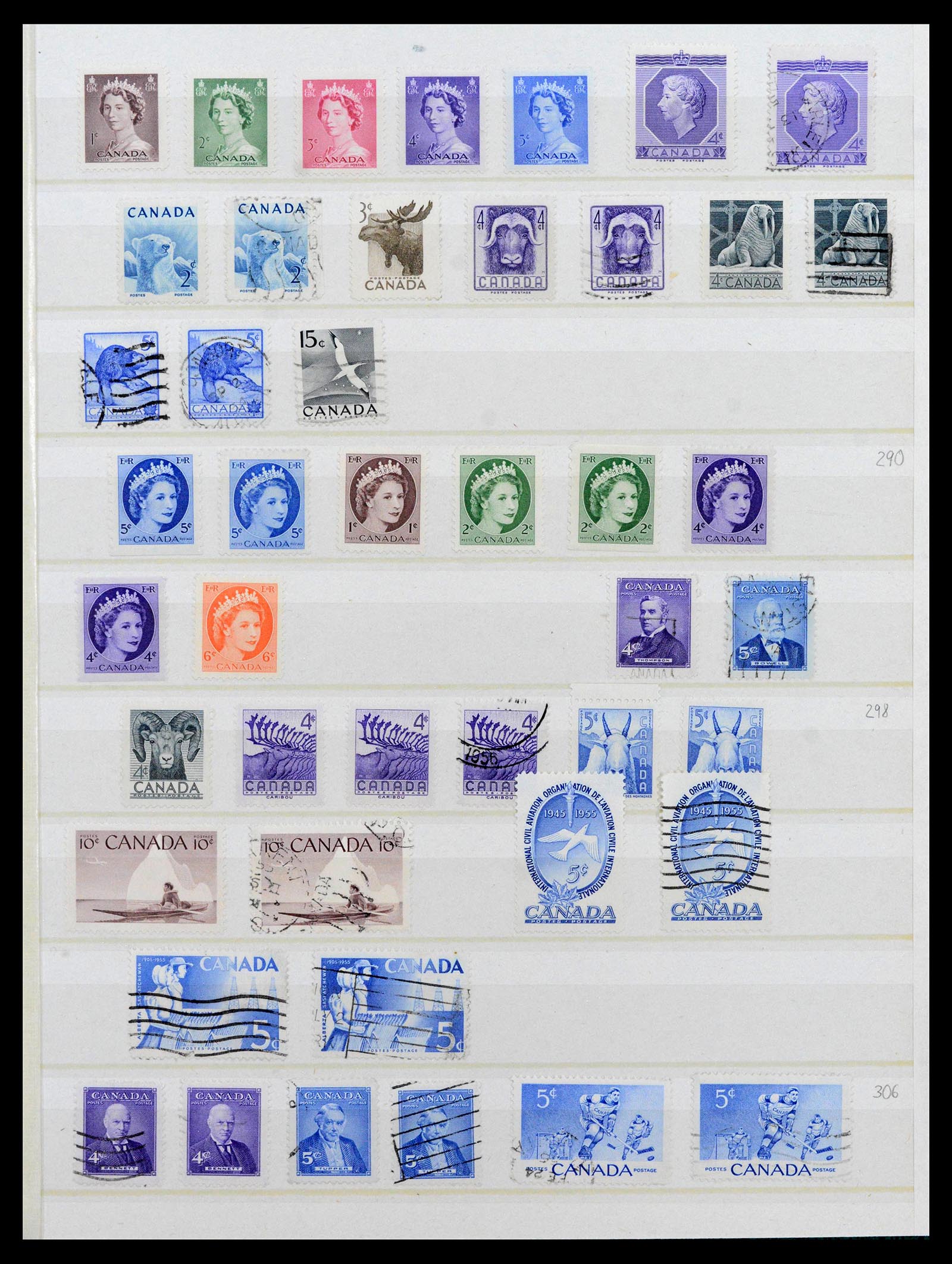 39199 0028 - Postzegelverzameling 39199 Canada en provinciën 1851-1970.