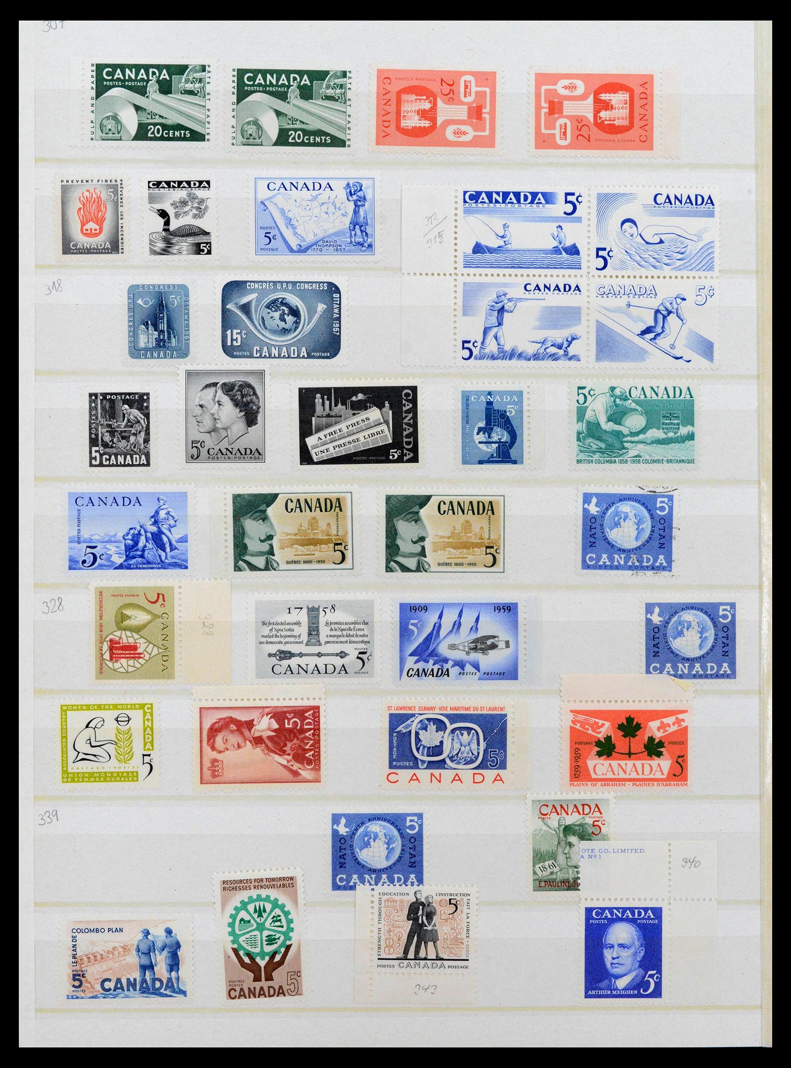 39199 0029 - Postzegelverzameling 39199 Canada en provinciën 1851-1970.