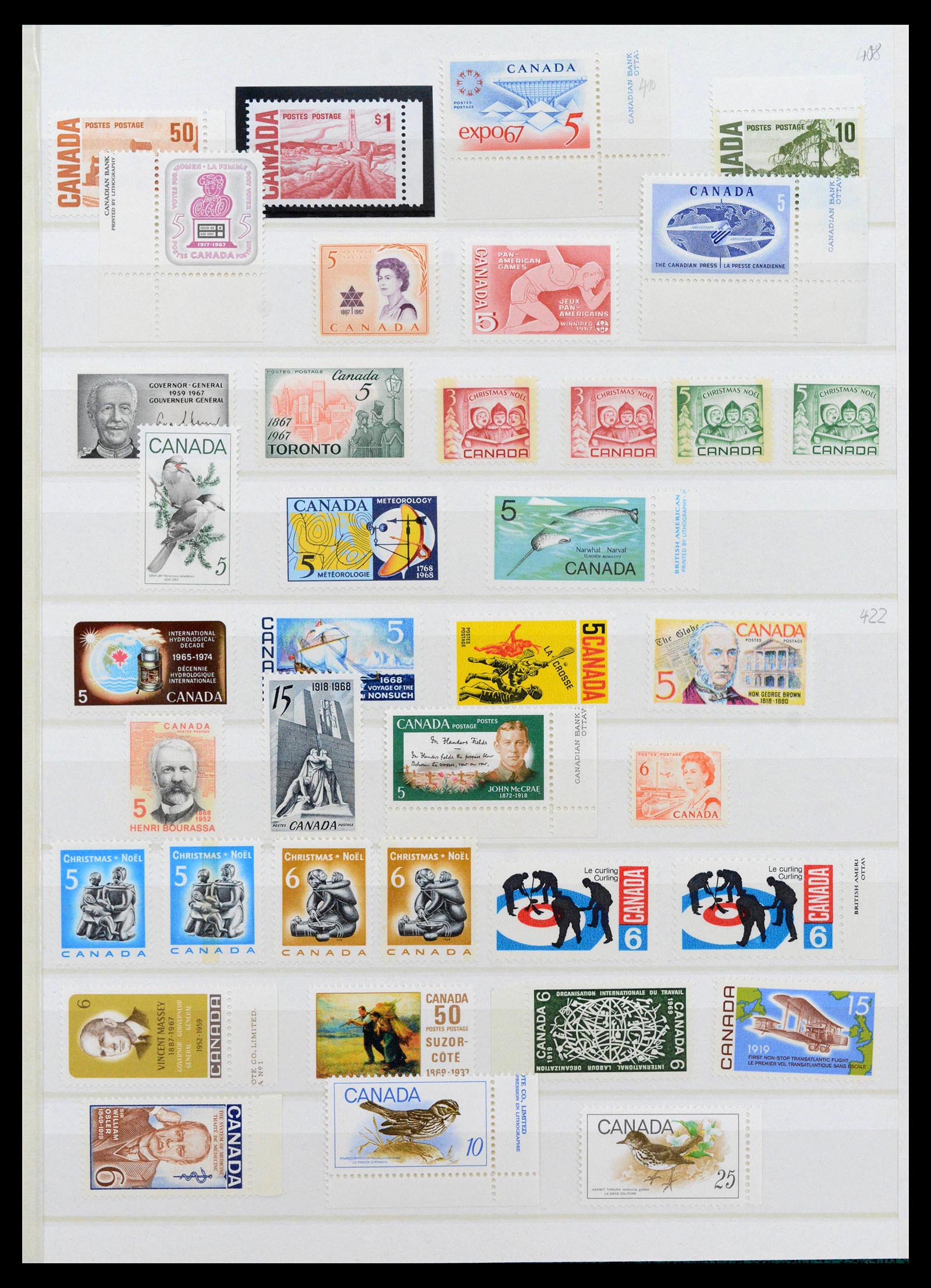 39199 0032 - Postzegelverzameling 39199 Canada en provinciën 1851-1970.