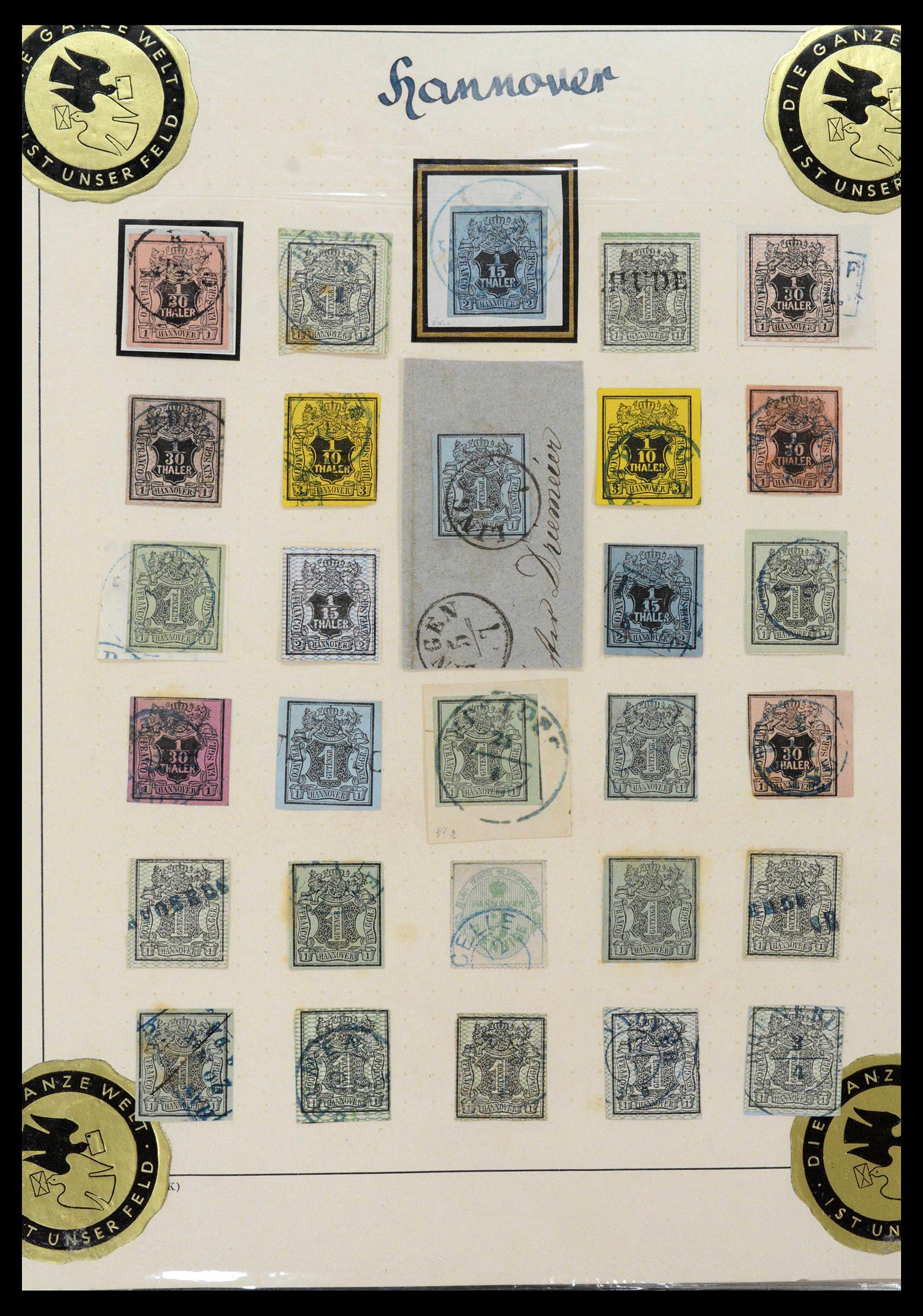 39200 0001 - Postzegelverzameling 39200 Hannover SUPER verzameling 1850-1864.