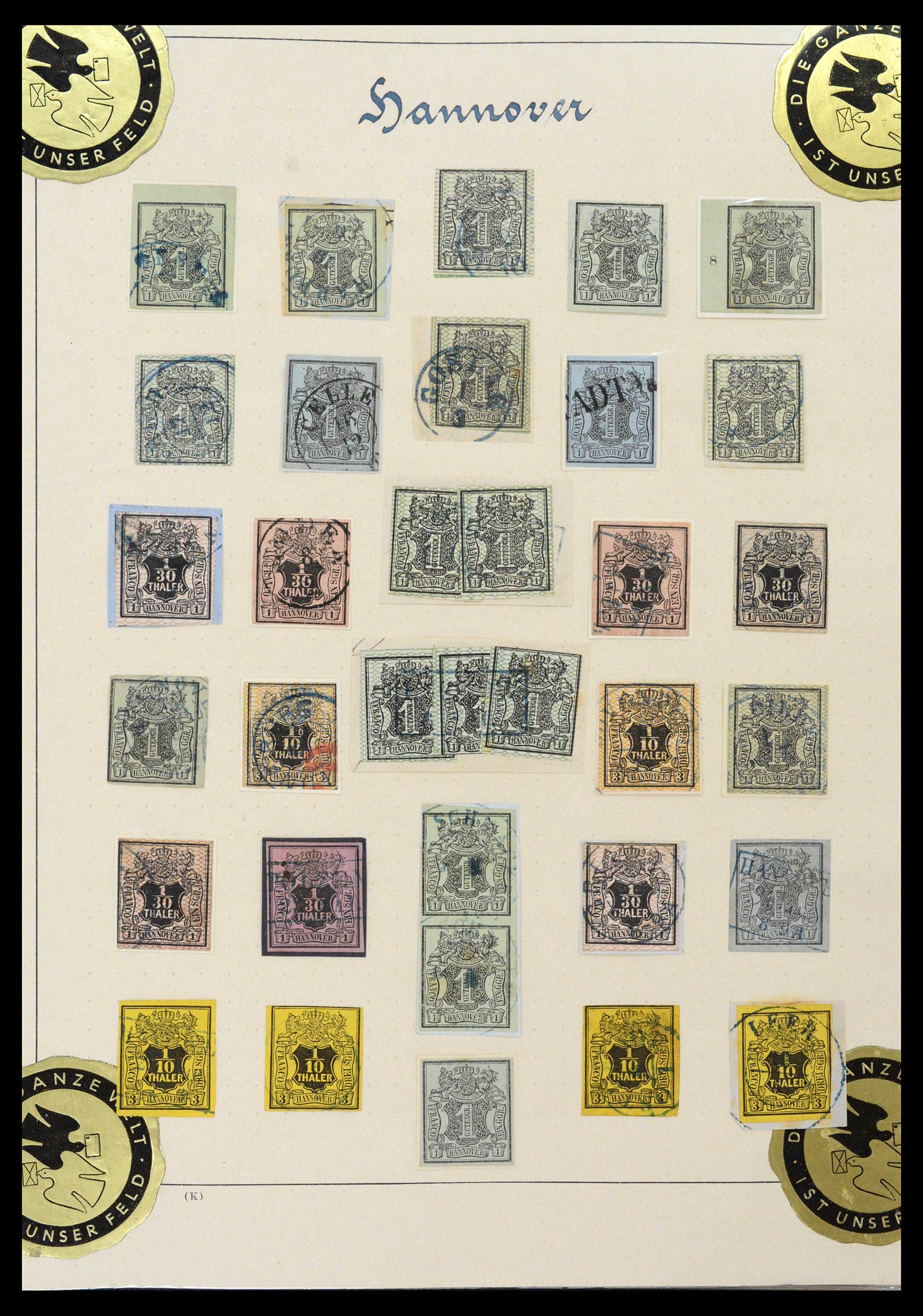 39200 0002 - Postzegelverzameling 39200 Hannover SUPER verzameling 1850-1864.