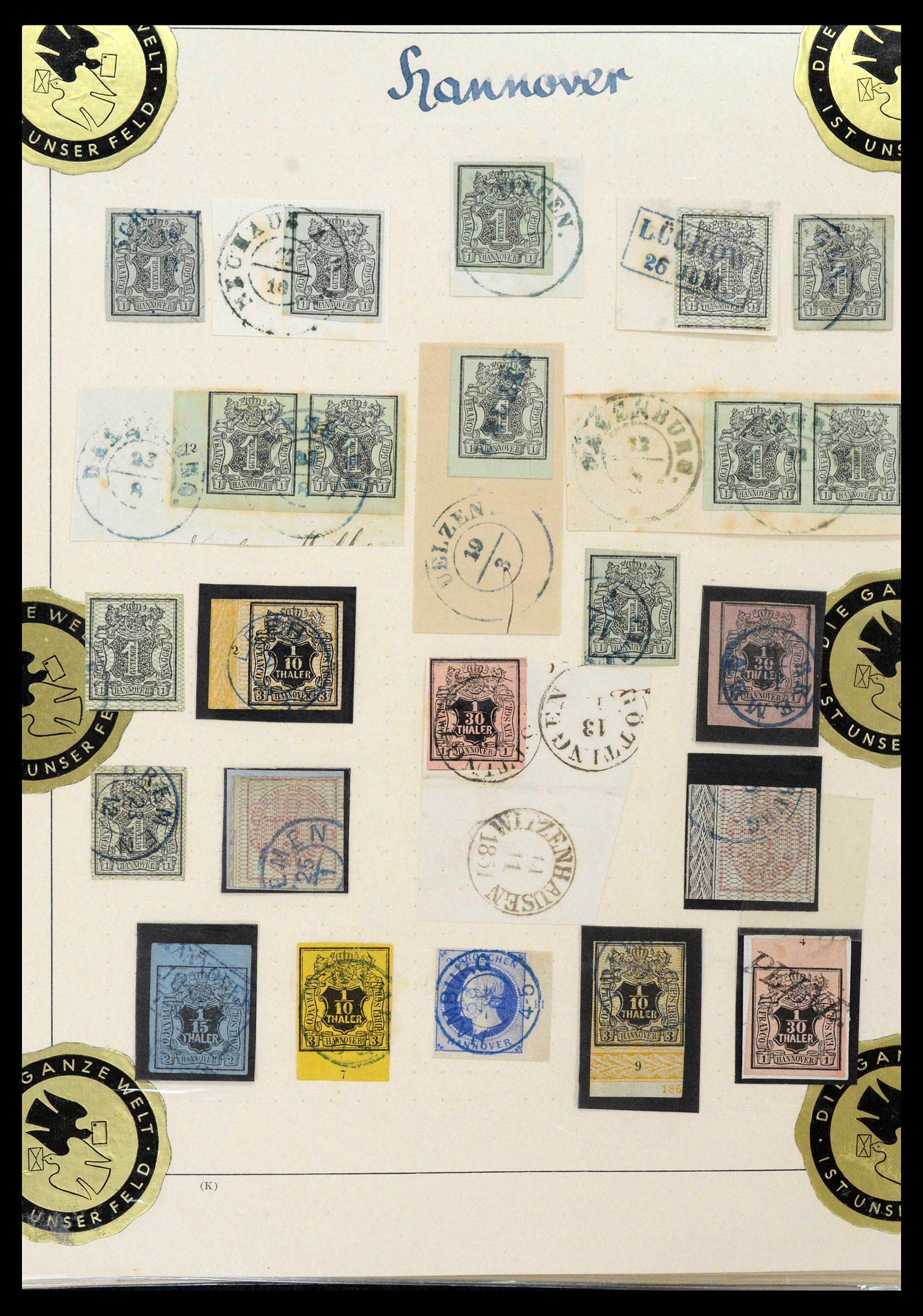 39200 0004 - Postzegelverzameling 39200 Hannover SUPER verzameling 1850-1864.