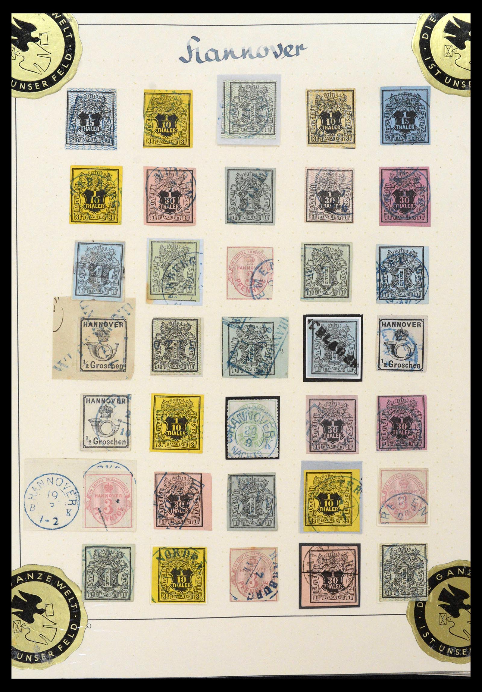 39200 0005 - Postzegelverzameling 39200 Hannover SUPER verzameling 1850-1864.