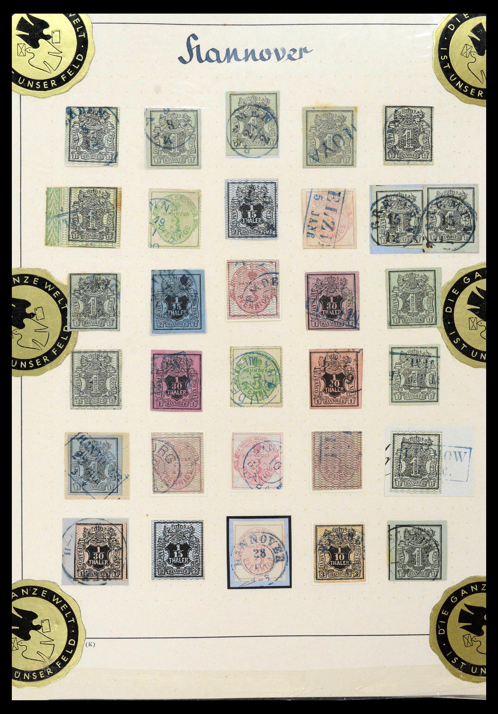 39200 0006 - Postzegelverzameling 39200 Hannover SUPER verzameling 1850-1864.