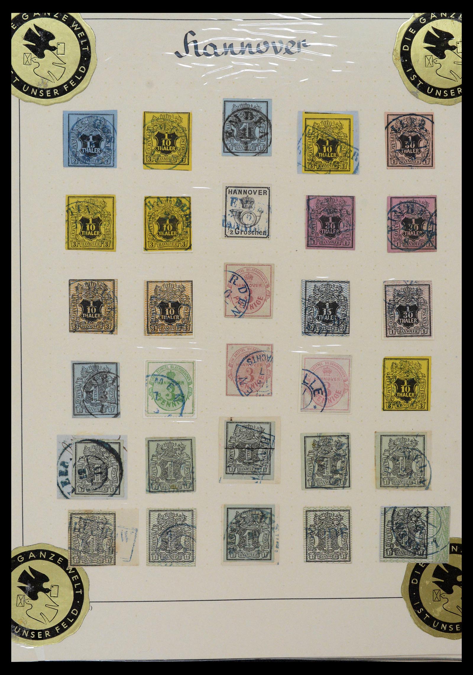 39200 0007 - Postzegelverzameling 39200 Hannover SUPER verzameling 1850-1864.