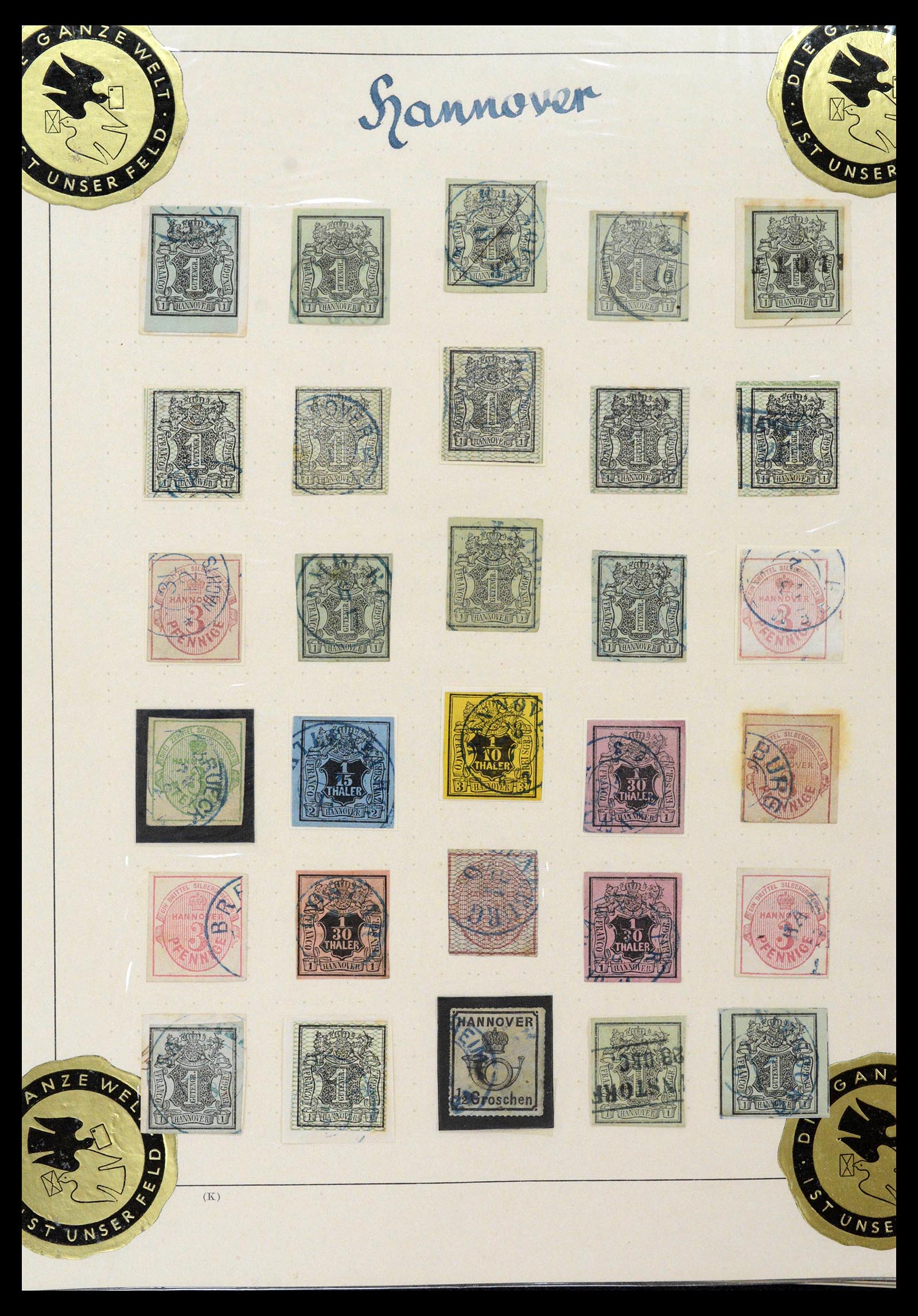 39200 0008 - Postzegelverzameling 39200 Hannover SUPER verzameling 1850-1864.