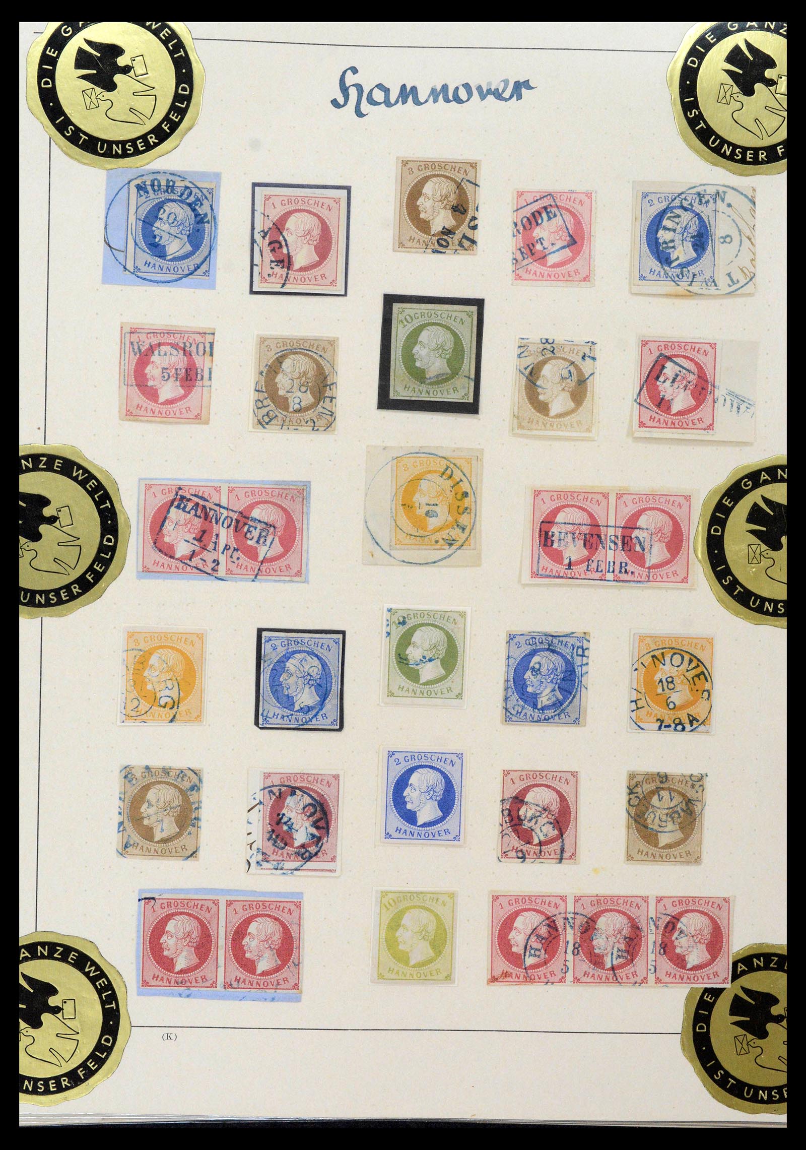 39200 0015 - Postzegelverzameling 39200 Hannover SUPER verzameling 1850-1864.