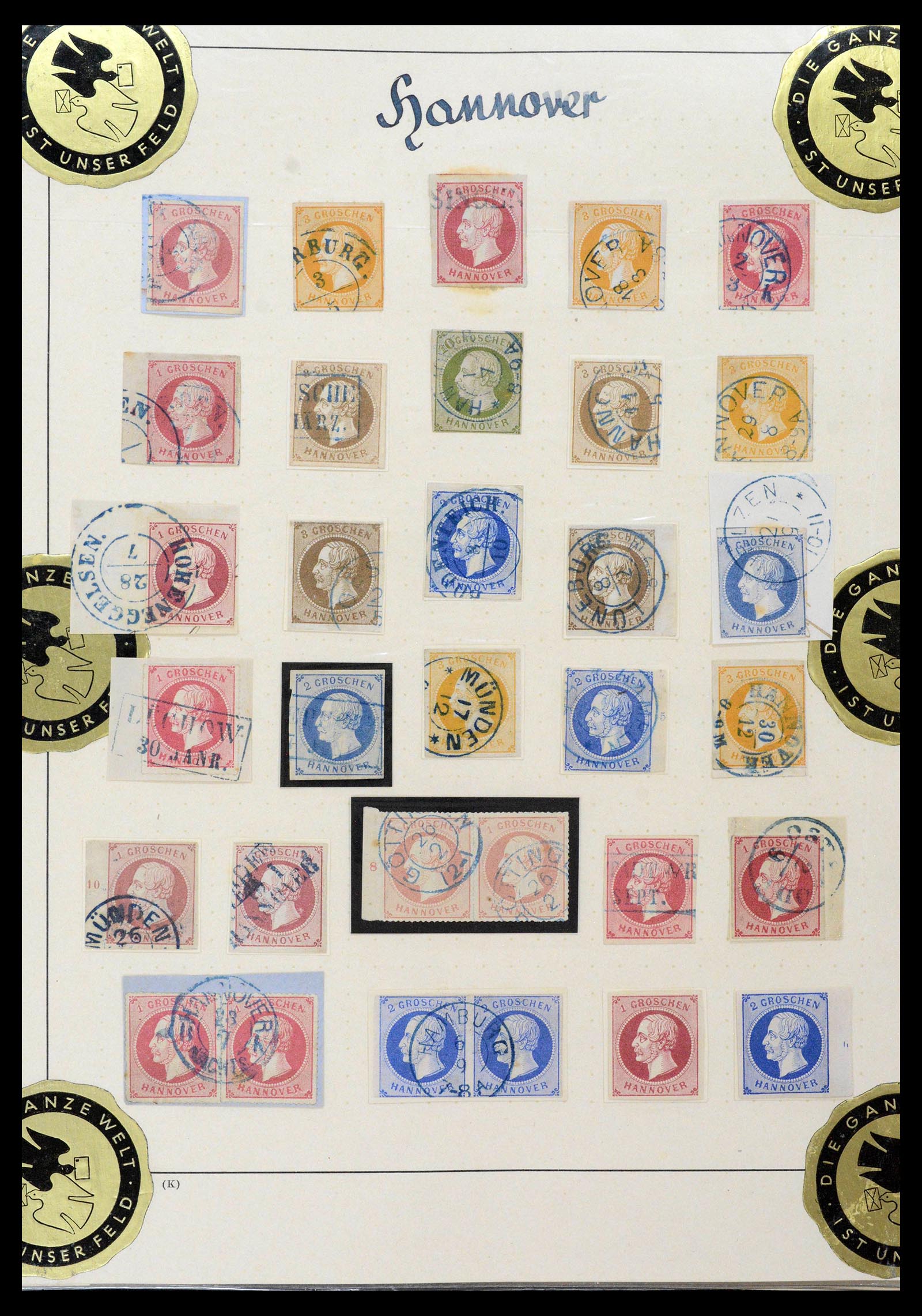 39200 0016 - Postzegelverzameling 39200 Hannover SUPER verzameling 1850-1864.