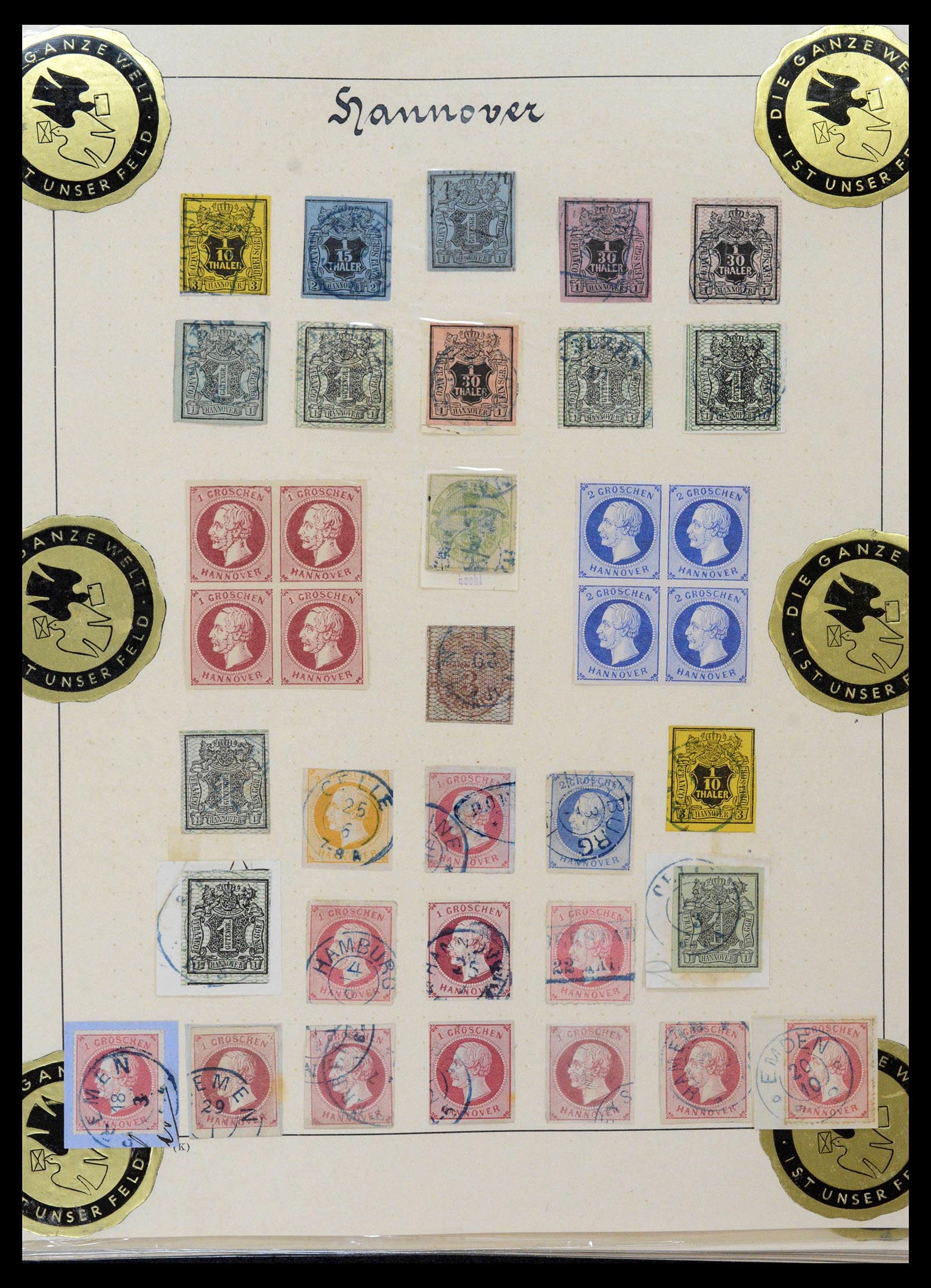 39200 0018 - Postzegelverzameling 39200 Hannover SUPER verzameling 1850-1864.