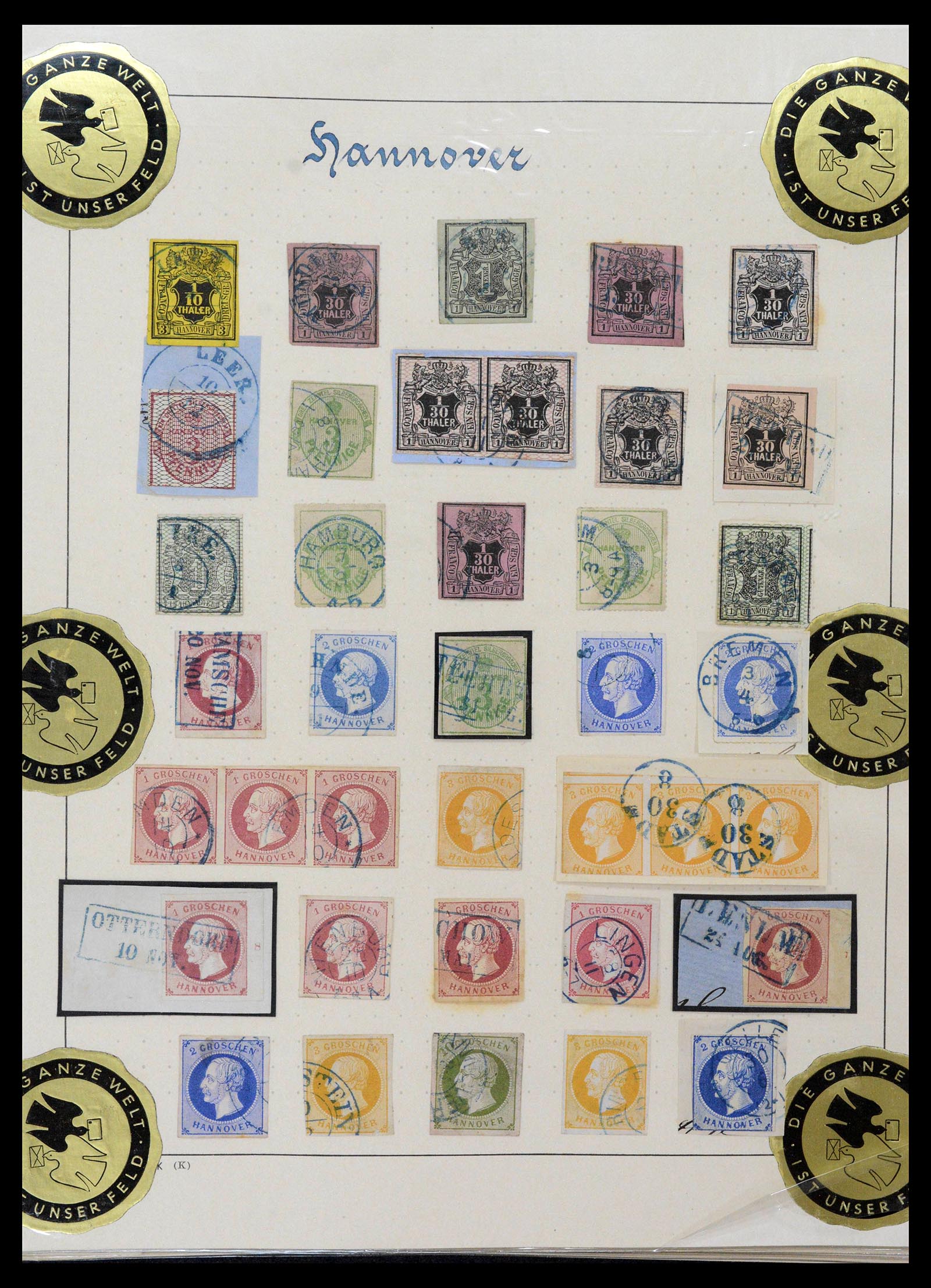 39200 0020 - Postzegelverzameling 39200 Hannover SUPER verzameling 1850-1864.