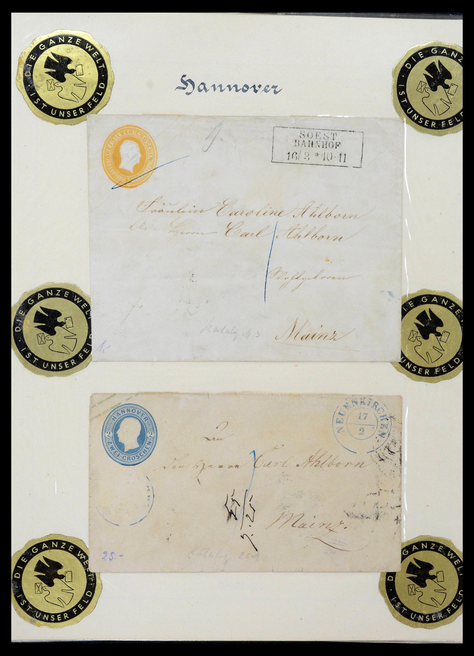 39200 0023 - Postzegelverzameling 39200 Hannover SUPER verzameling 1850-1864.