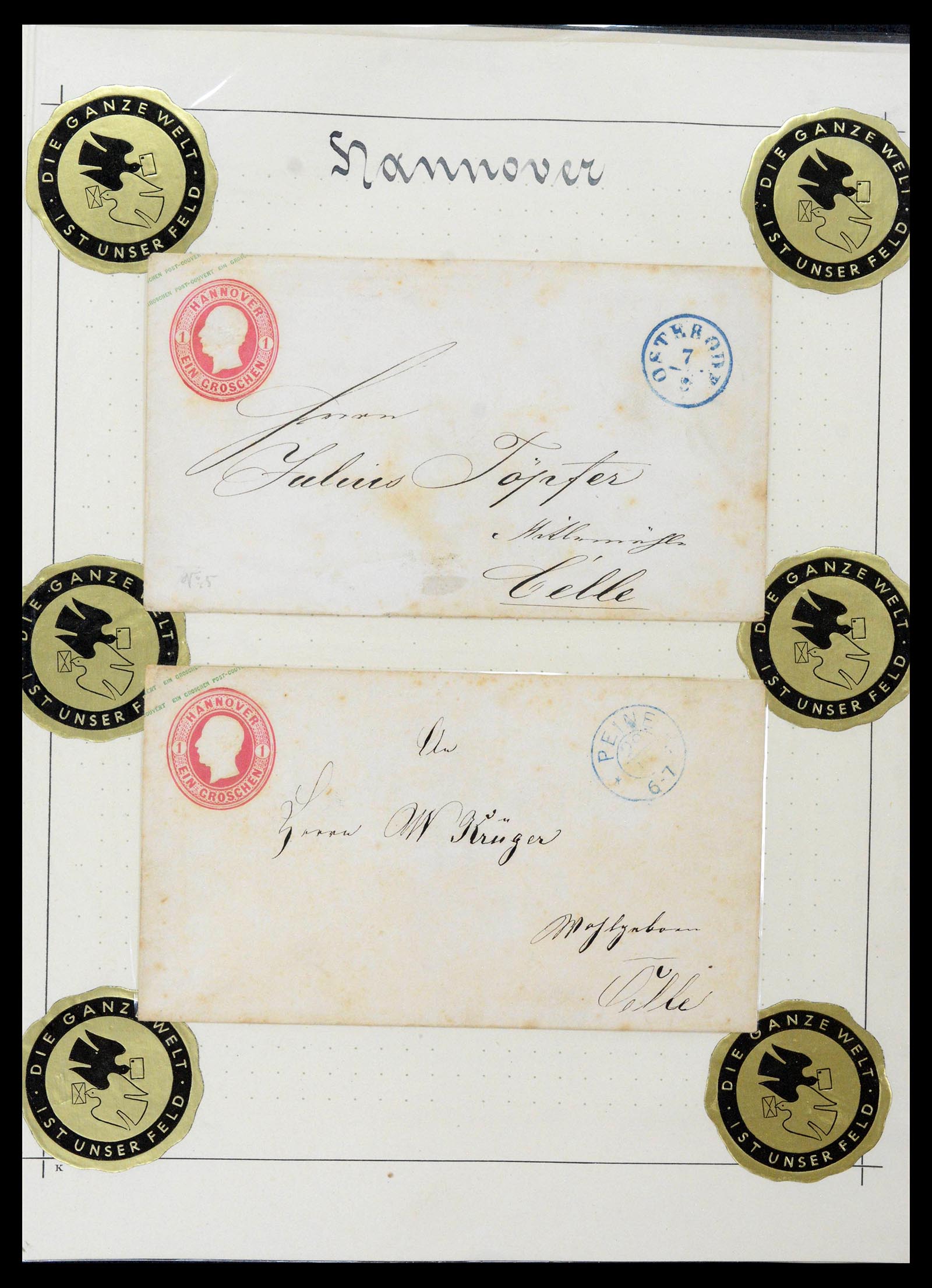 39200 0024 - Postzegelverzameling 39200 Hannover SUPER verzameling 1850-1864.