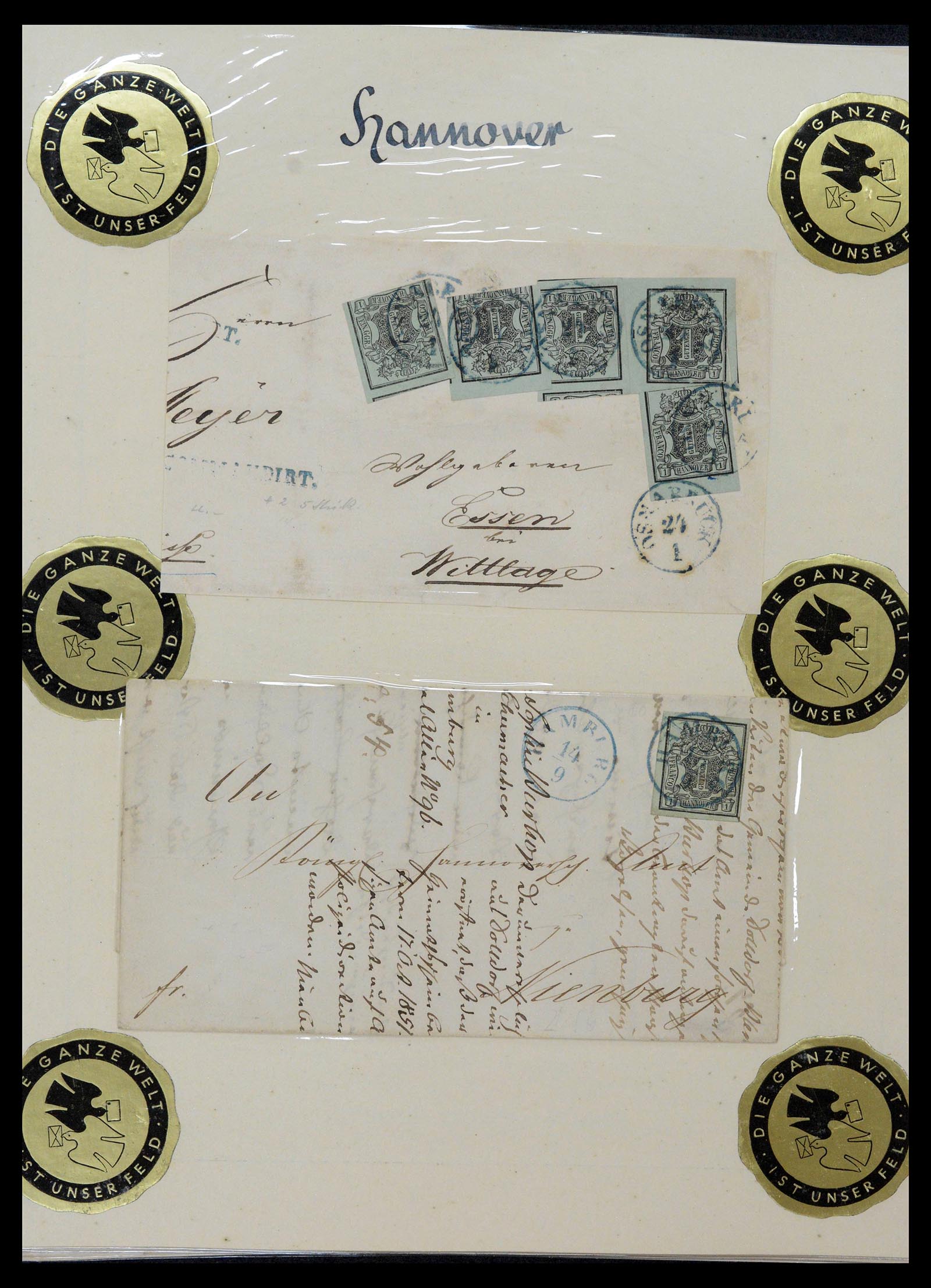 39200 0026 - Postzegelverzameling 39200 Hannover SUPER verzameling 1850-1864.