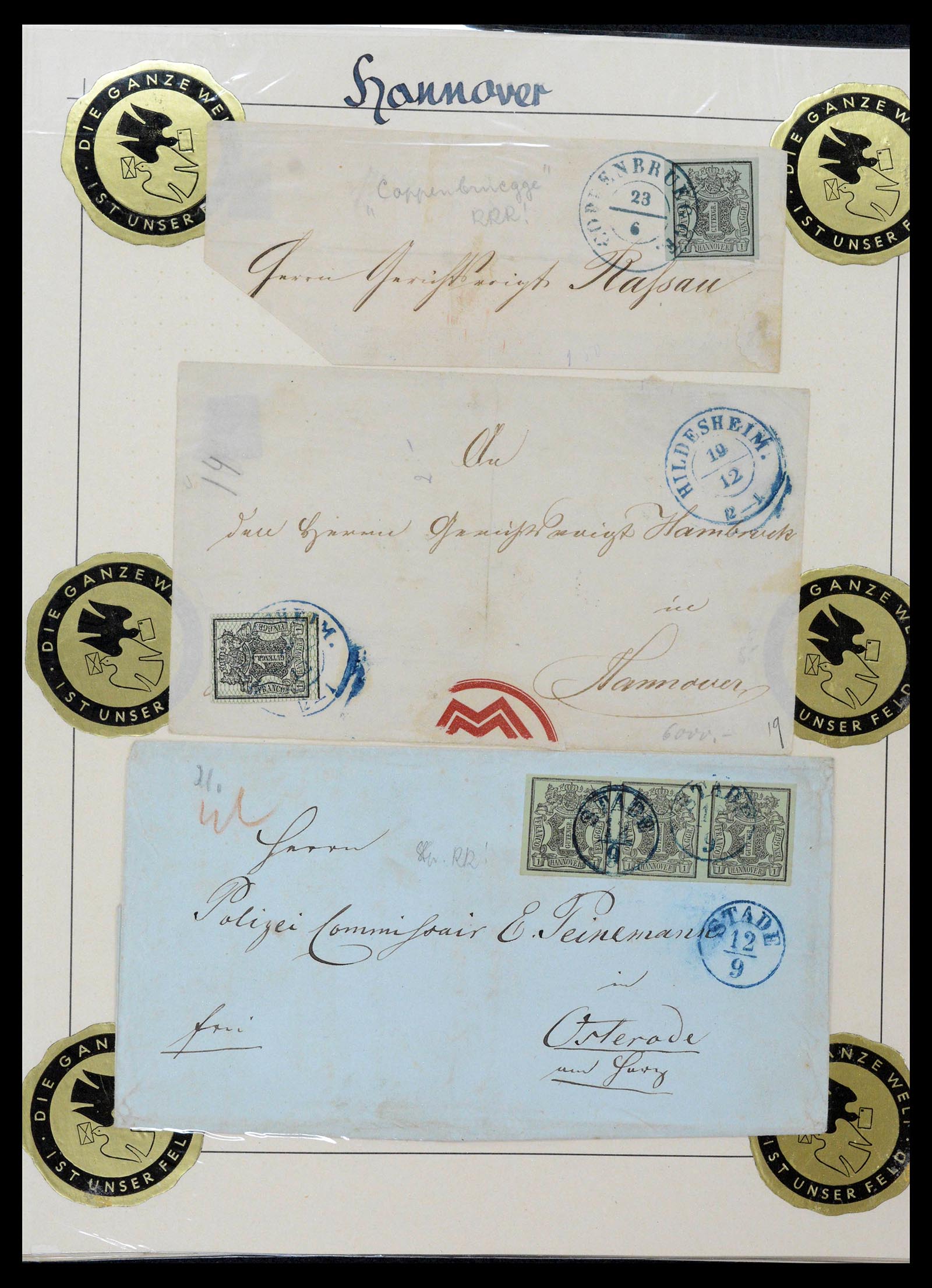 39200 0027 - Postzegelverzameling 39200 Hannover SUPER verzameling 1850-1864.