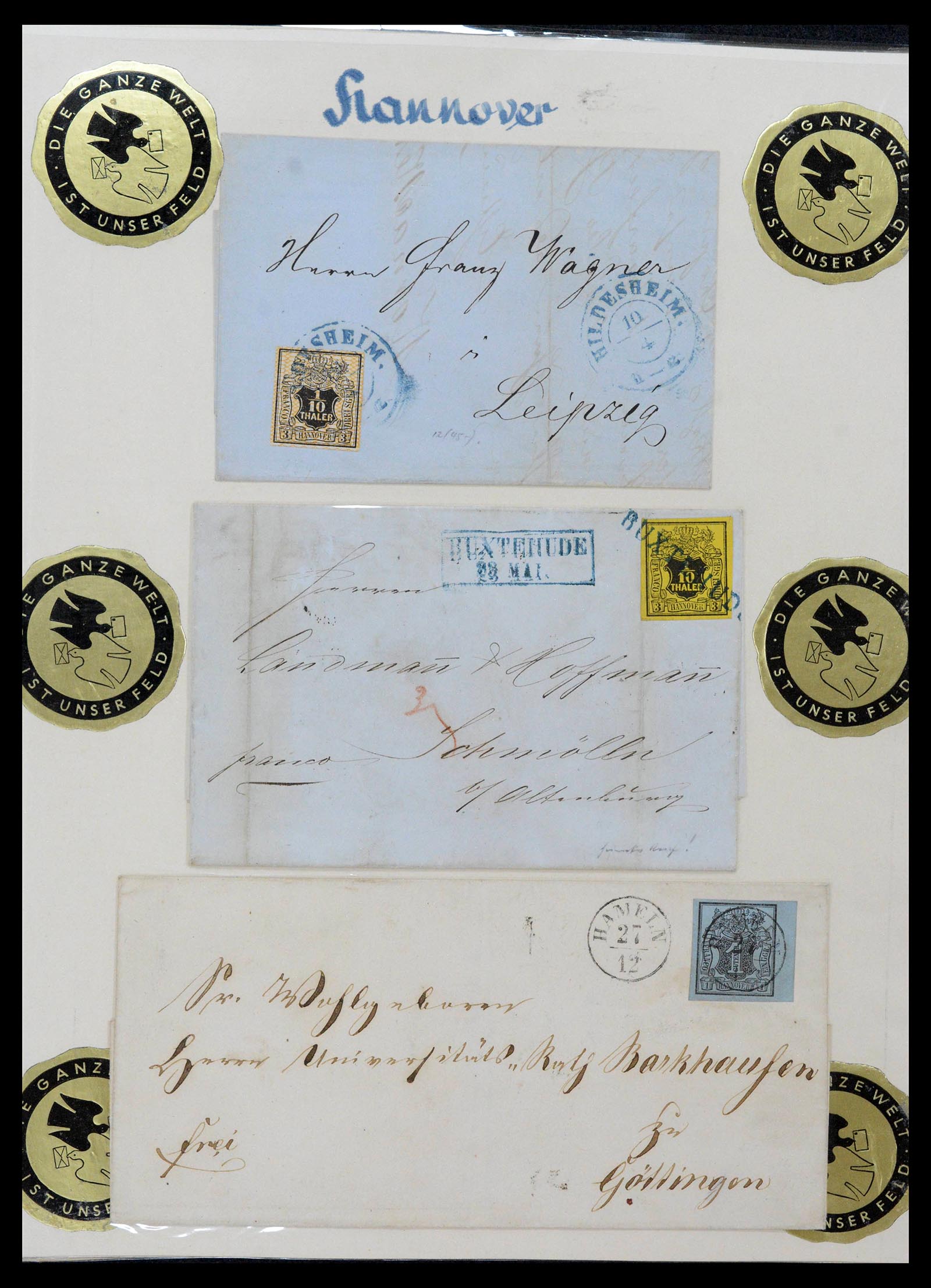39200 0028 - Postzegelverzameling 39200 Hannover SUPER verzameling 1850-1864.