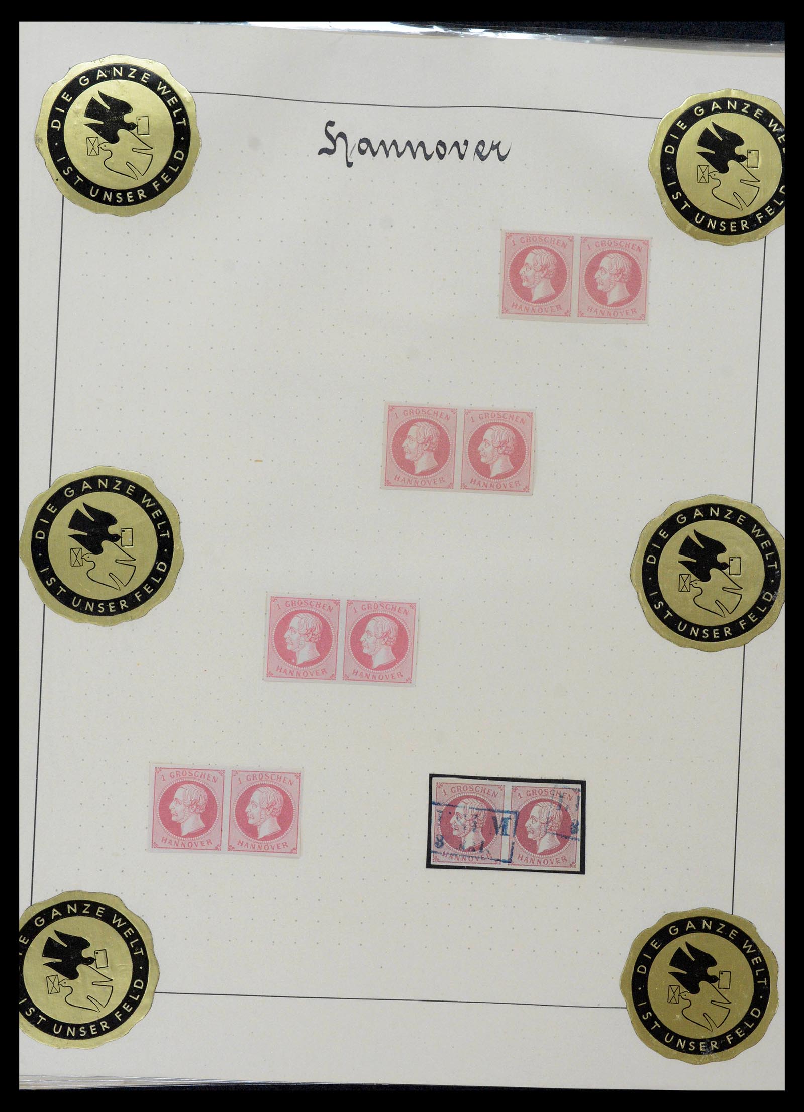 39200 0030 - Postzegelverzameling 39200 Hannover SUPER verzameling 1850-1864.