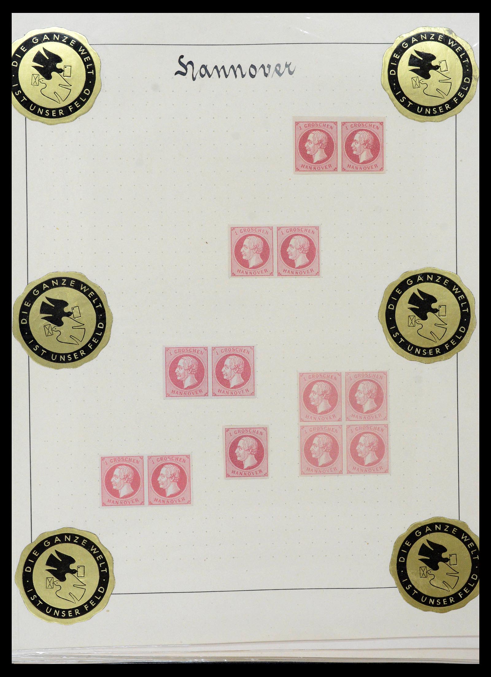 39200 0032 - Postzegelverzameling 39200 Hannover SUPER verzameling 1850-1864.