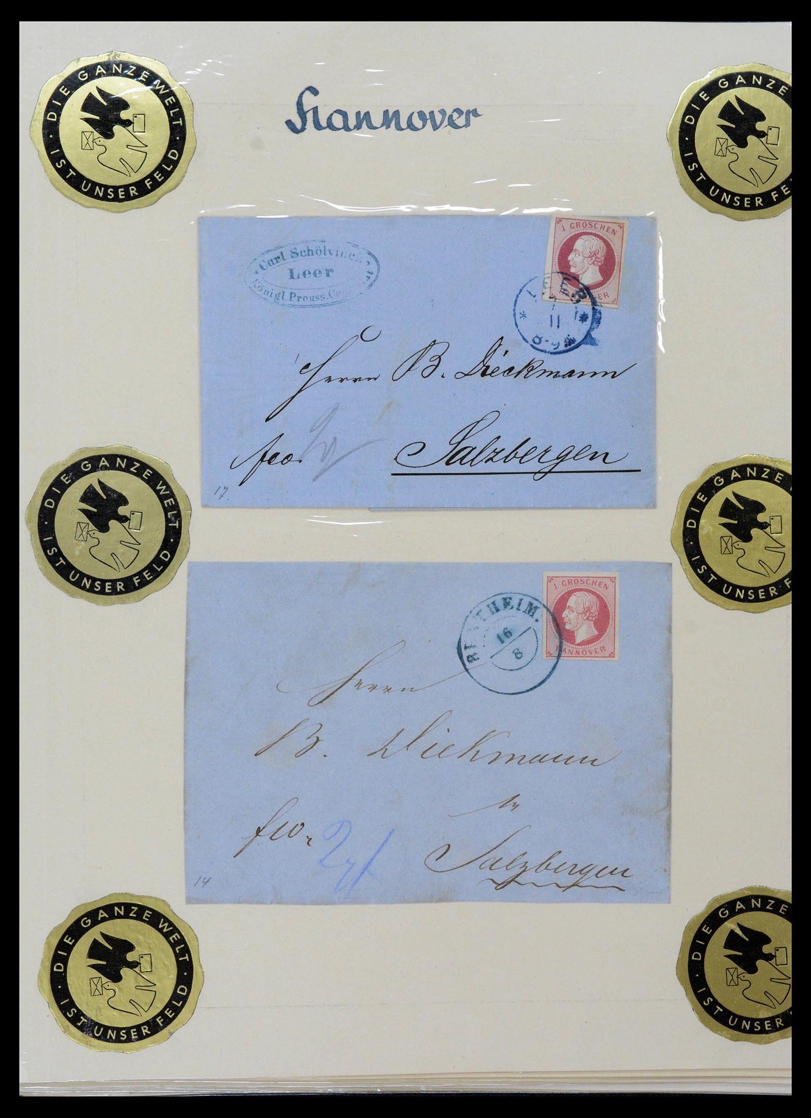 39200 0034 - Postzegelverzameling 39200 Hannover SUPER verzameling 1850-1864.