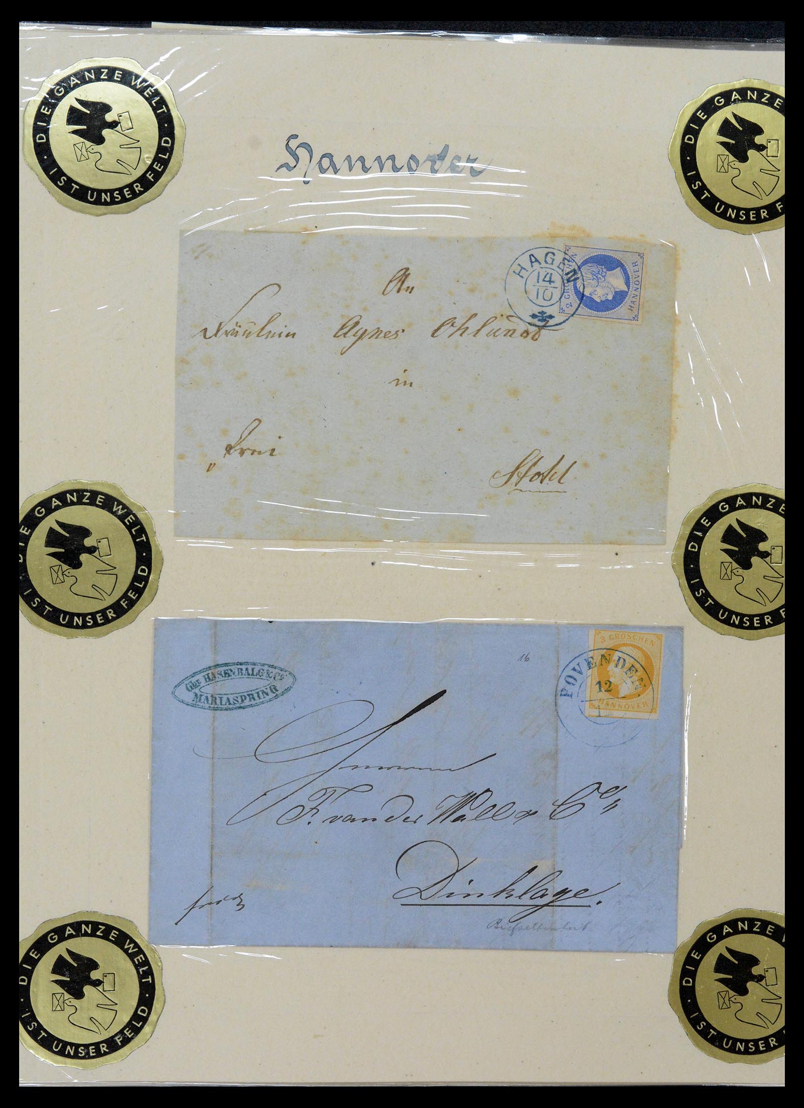 39200 0035 - Postzegelverzameling 39200 Hannover SUPER verzameling 1850-1864.