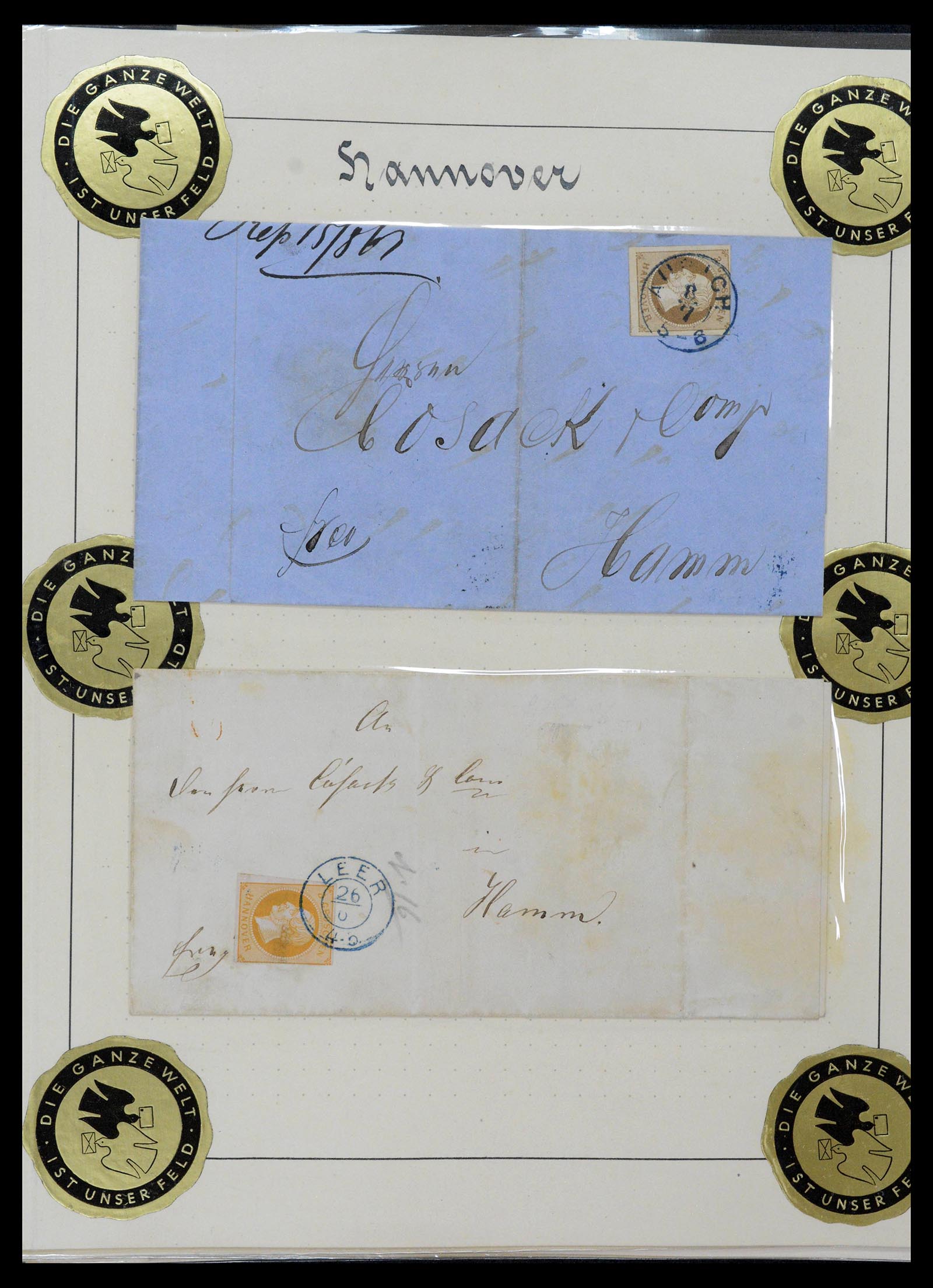 39200 0036 - Postzegelverzameling 39200 Hannover SUPER verzameling 1850-1864.