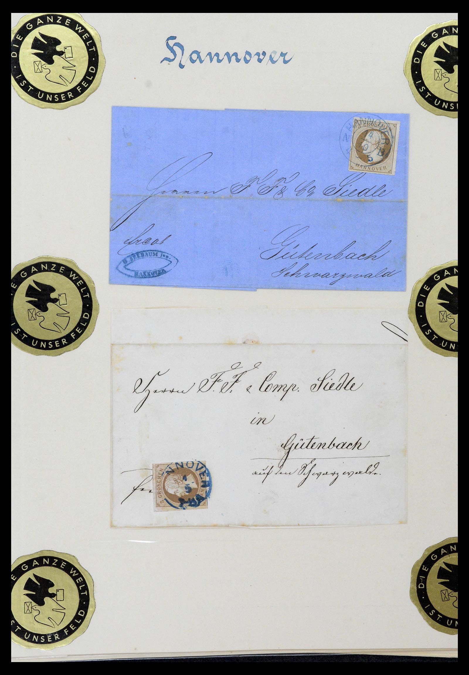 39200 0042 - Postzegelverzameling 39200 Hannover SUPER verzameling 1850-1864.