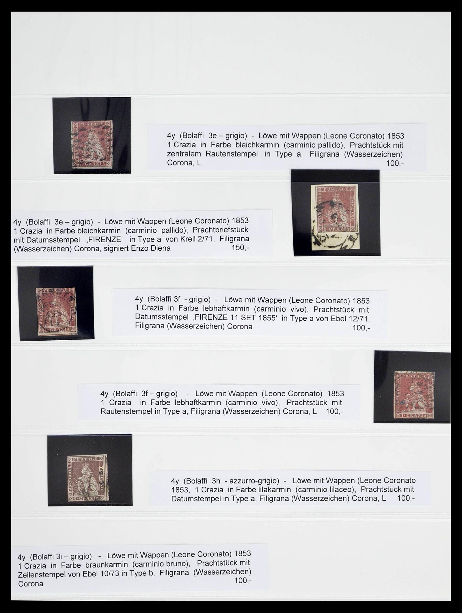 39202 0005 - Stamp collection 39202 Tuscany 1813-1860.