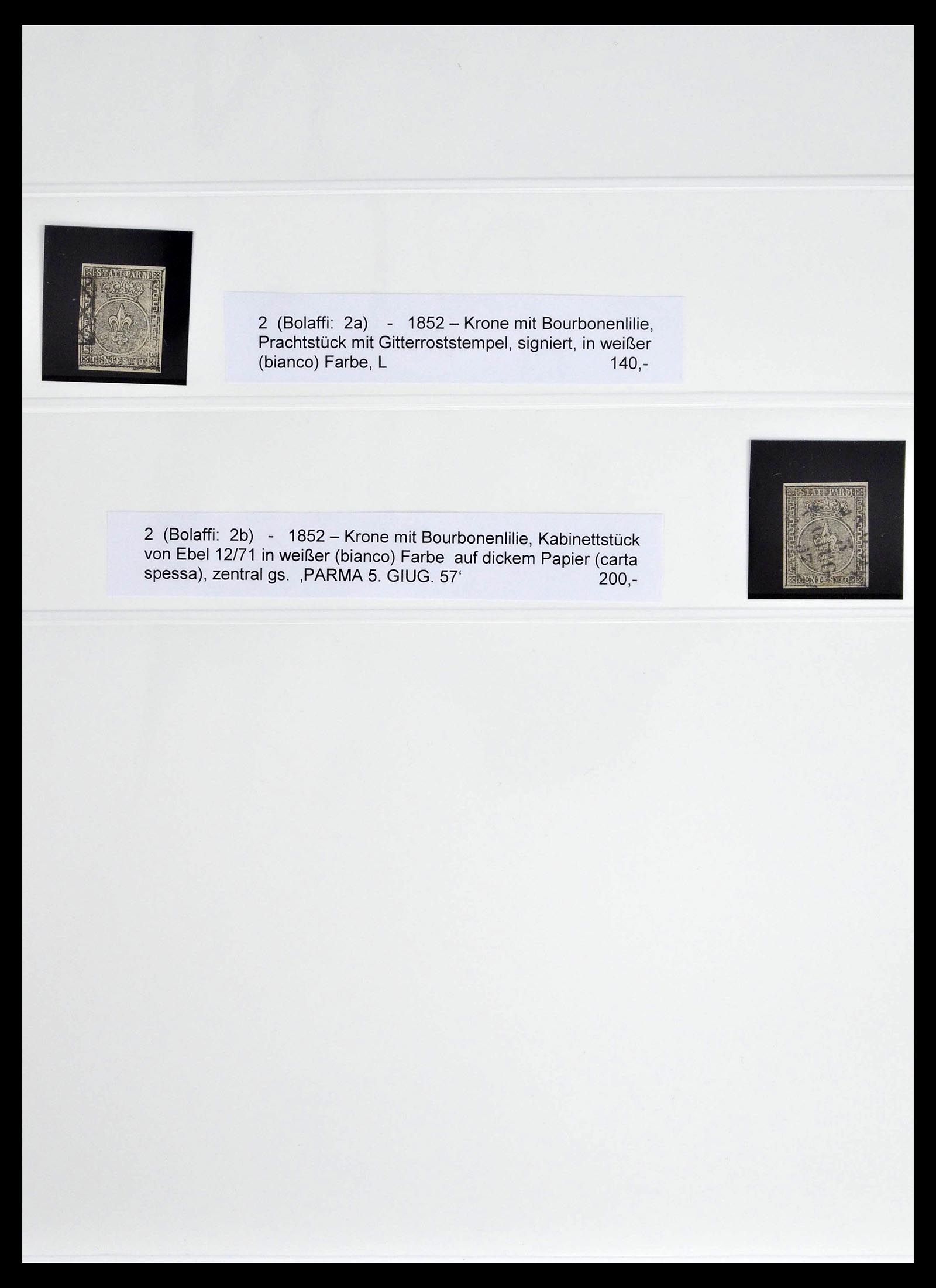 39203 0005 - Postzegelverzameling 39203 Parma 1806-1859.