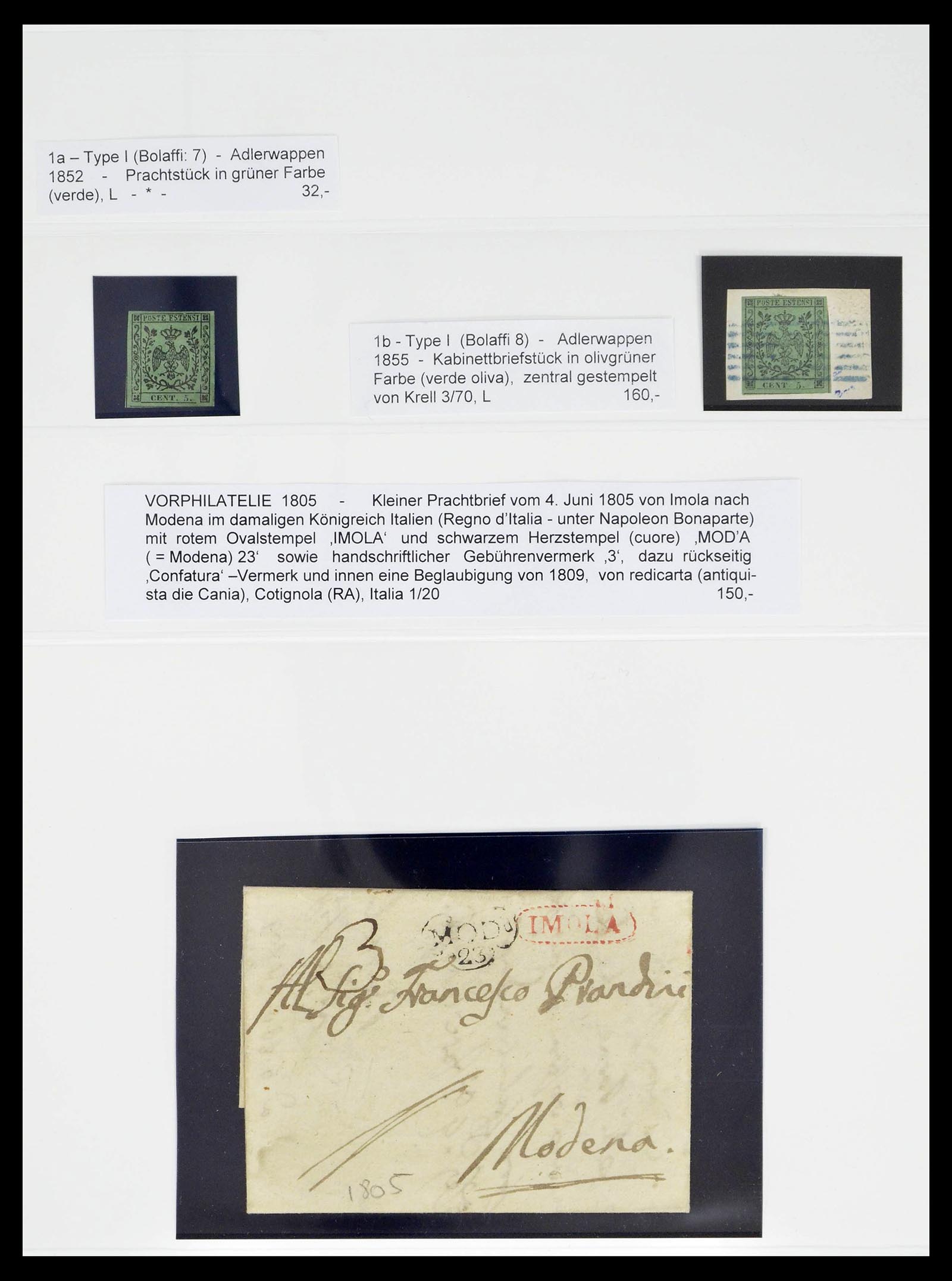 39204 0002 - Stamp collection 39204 Modena 1776 (!)-1859.