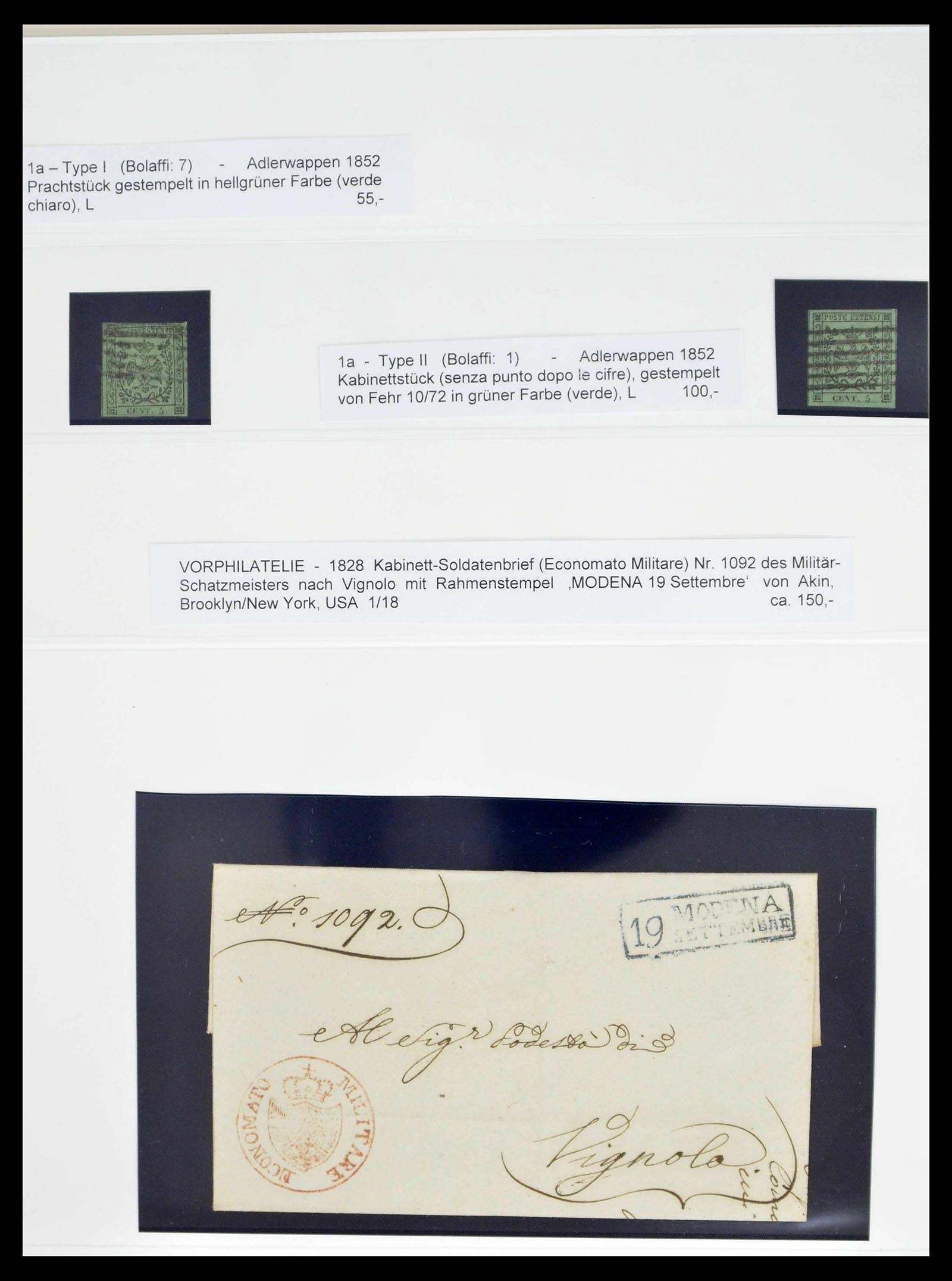 39204 0004 - Stamp collection 39204 Modena 1776 (!)-1859.