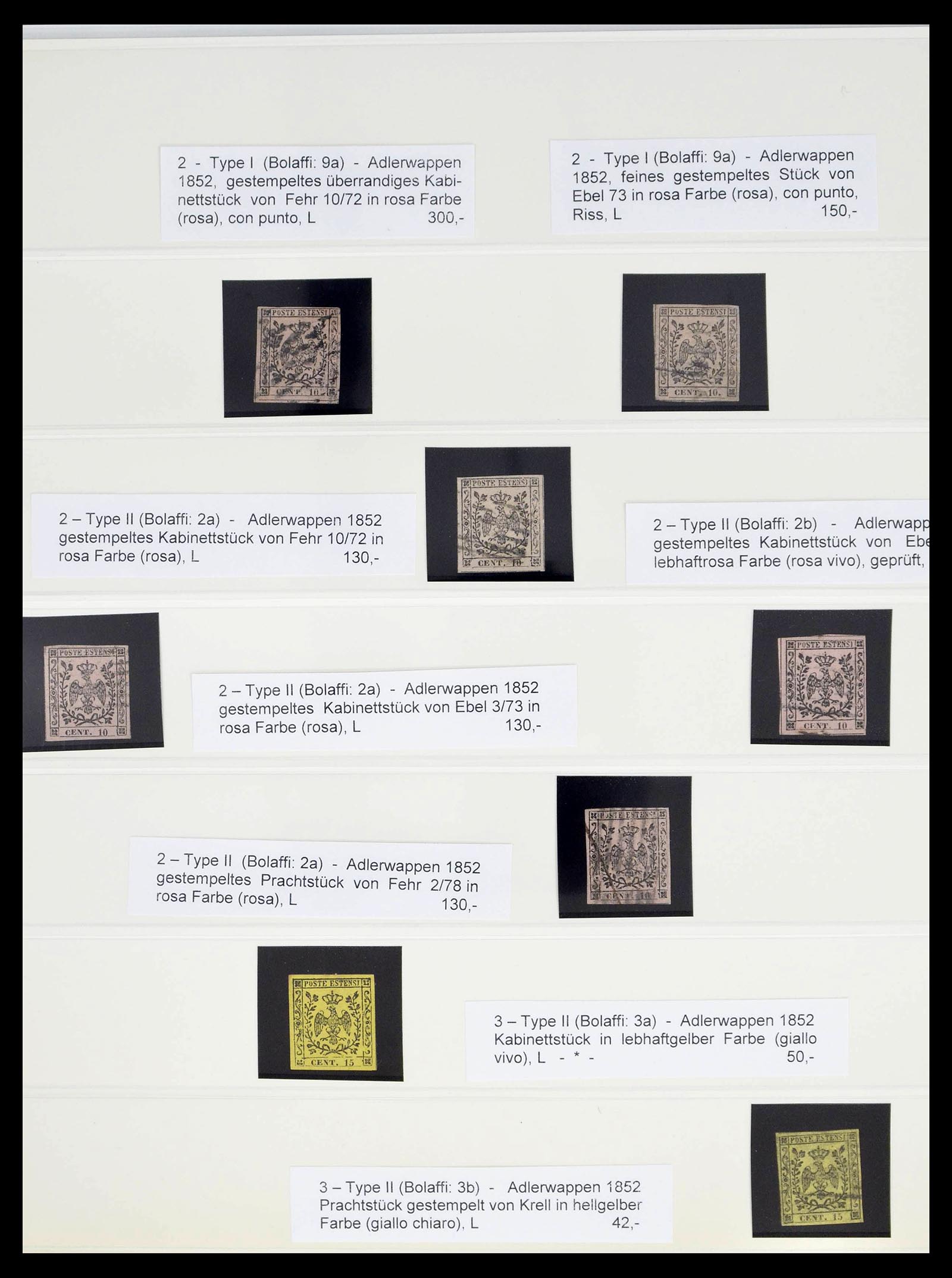 39204 0008 - Stamp collection 39204 Modena 1776 (!)-1859.