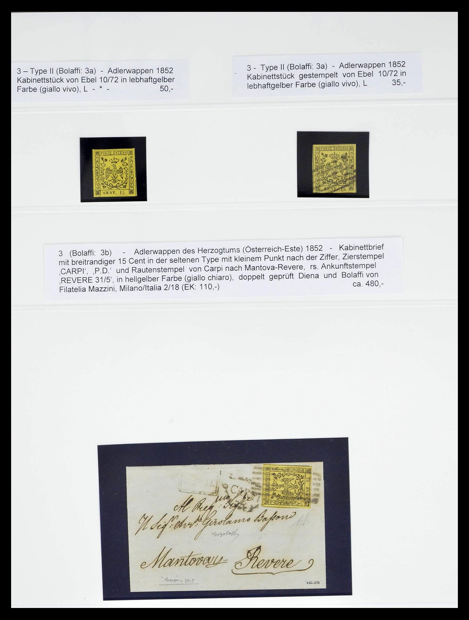 39204 0009 - Stamp collection 39204 Modena 1776 (!)-1859.