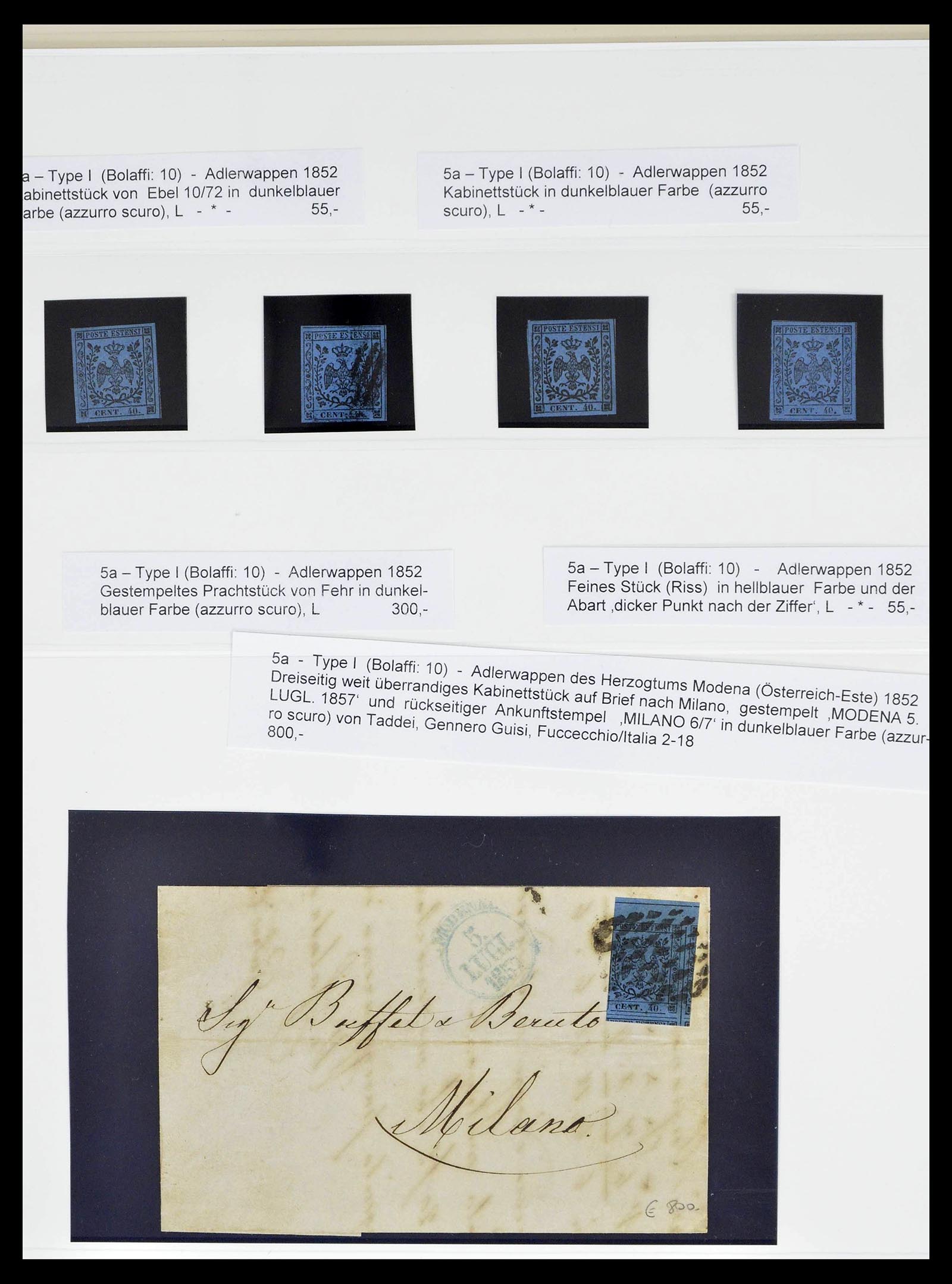 39204 0012 - Stamp collection 39204 Modena 1776 (!)-1859.
