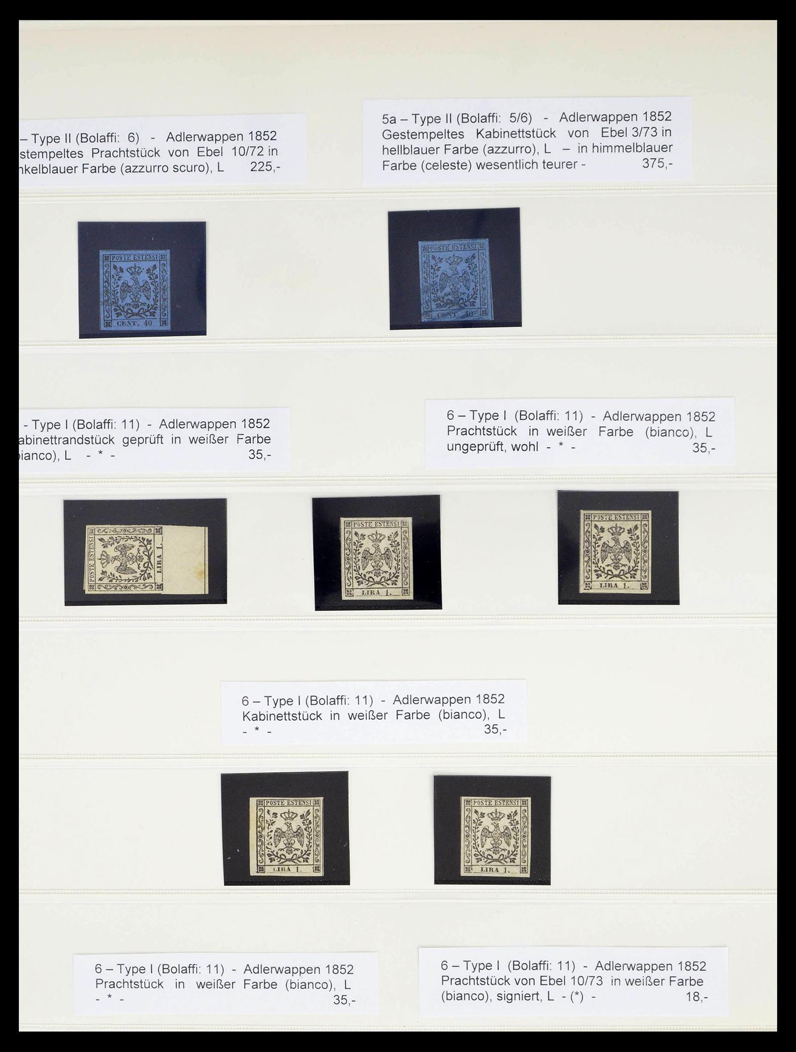 39204 0013 - Stamp collection 39204 Modena 1776 (!)-1859.