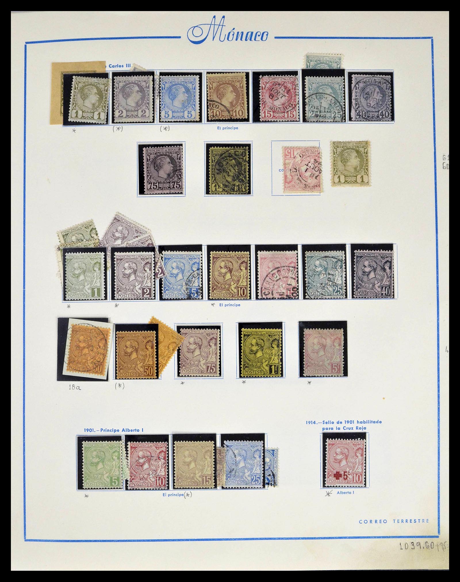 39205 0002 - Stamp collection 39205 Monaco 1885-1982.