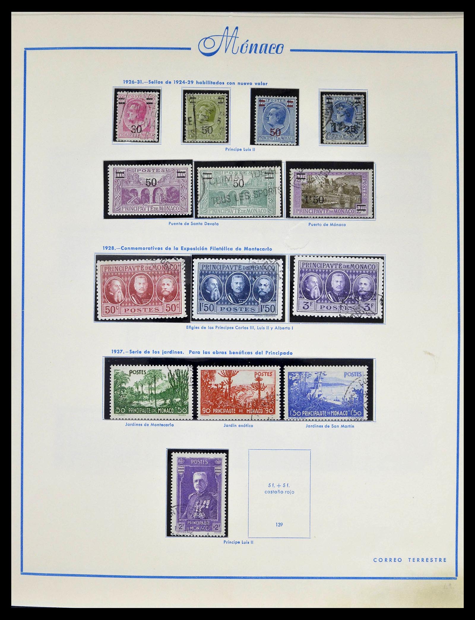 39205 0006 - Postzegelverzameling 39205 Monaco 1885-1982.