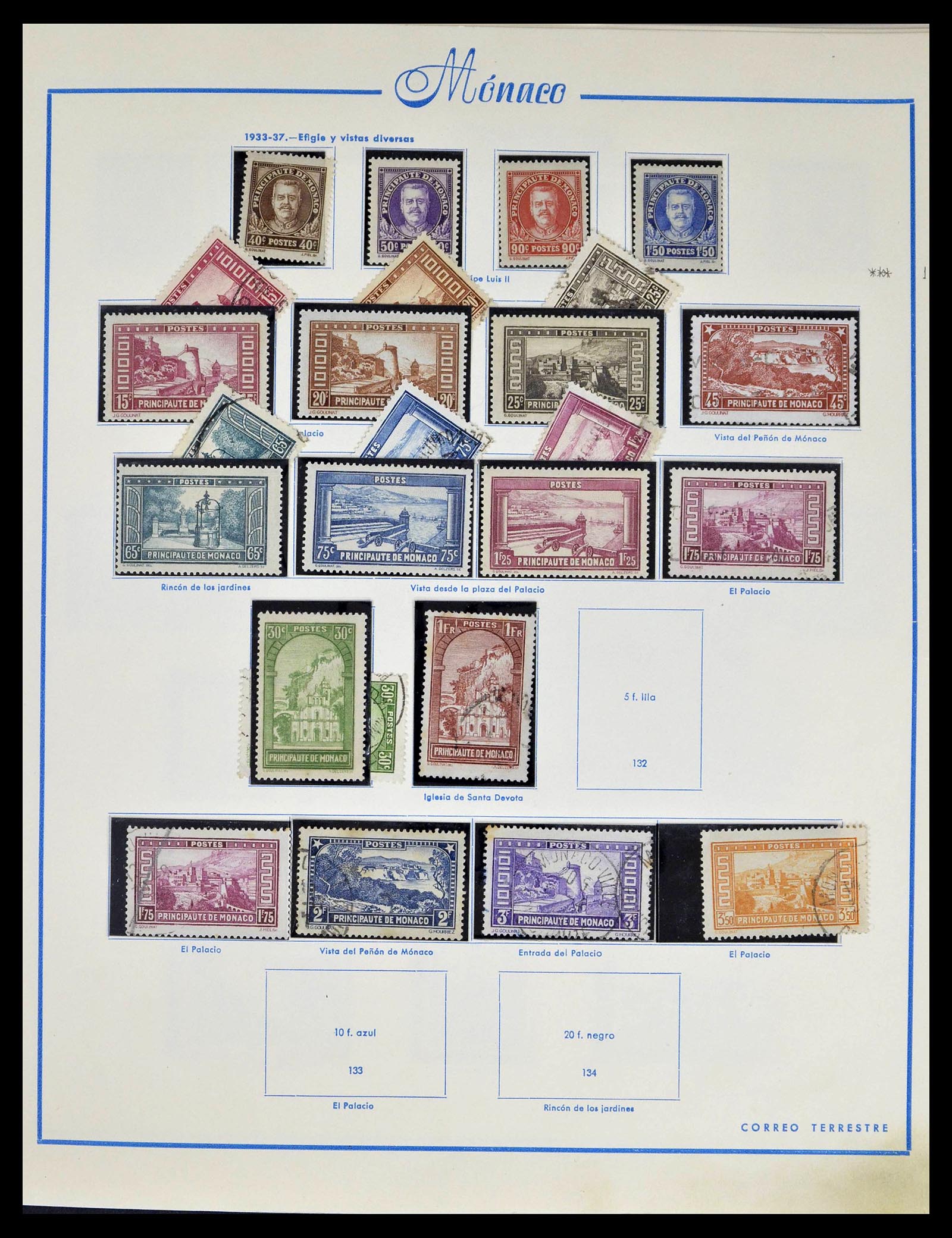 39205 0007 - Postzegelverzameling 39205 Monaco 1885-1982.
