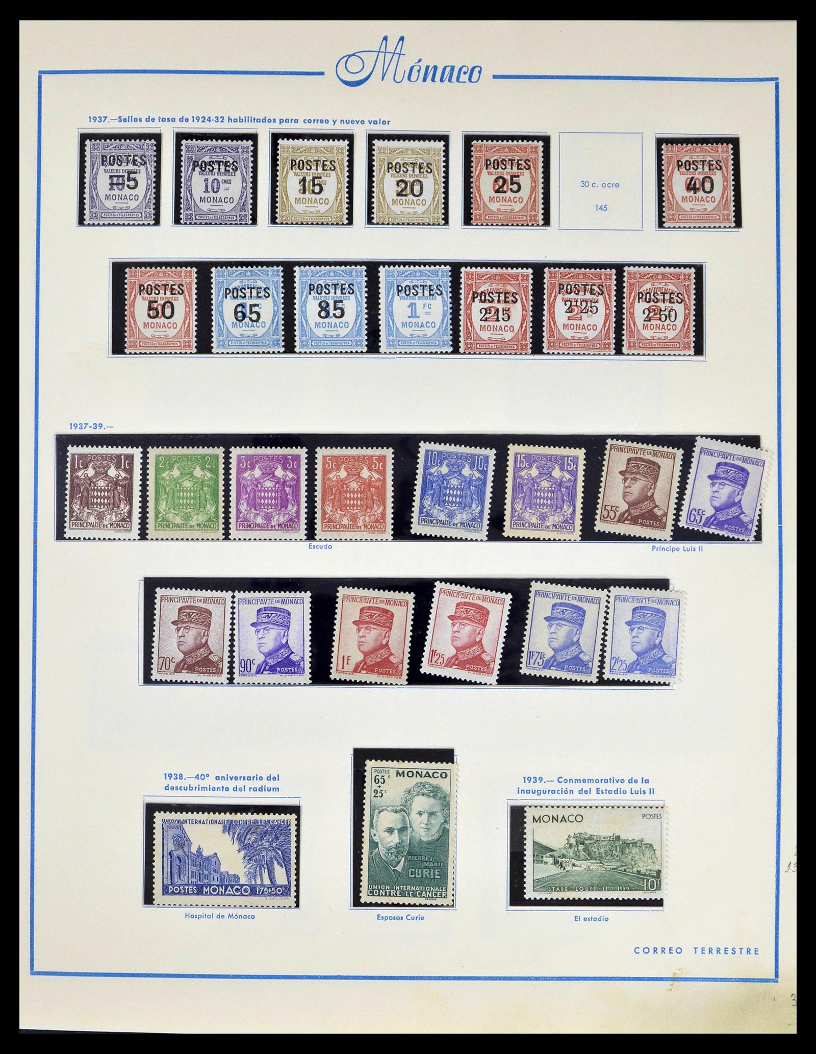 39205 0009 - Postzegelverzameling 39205 Monaco 1885-1982.