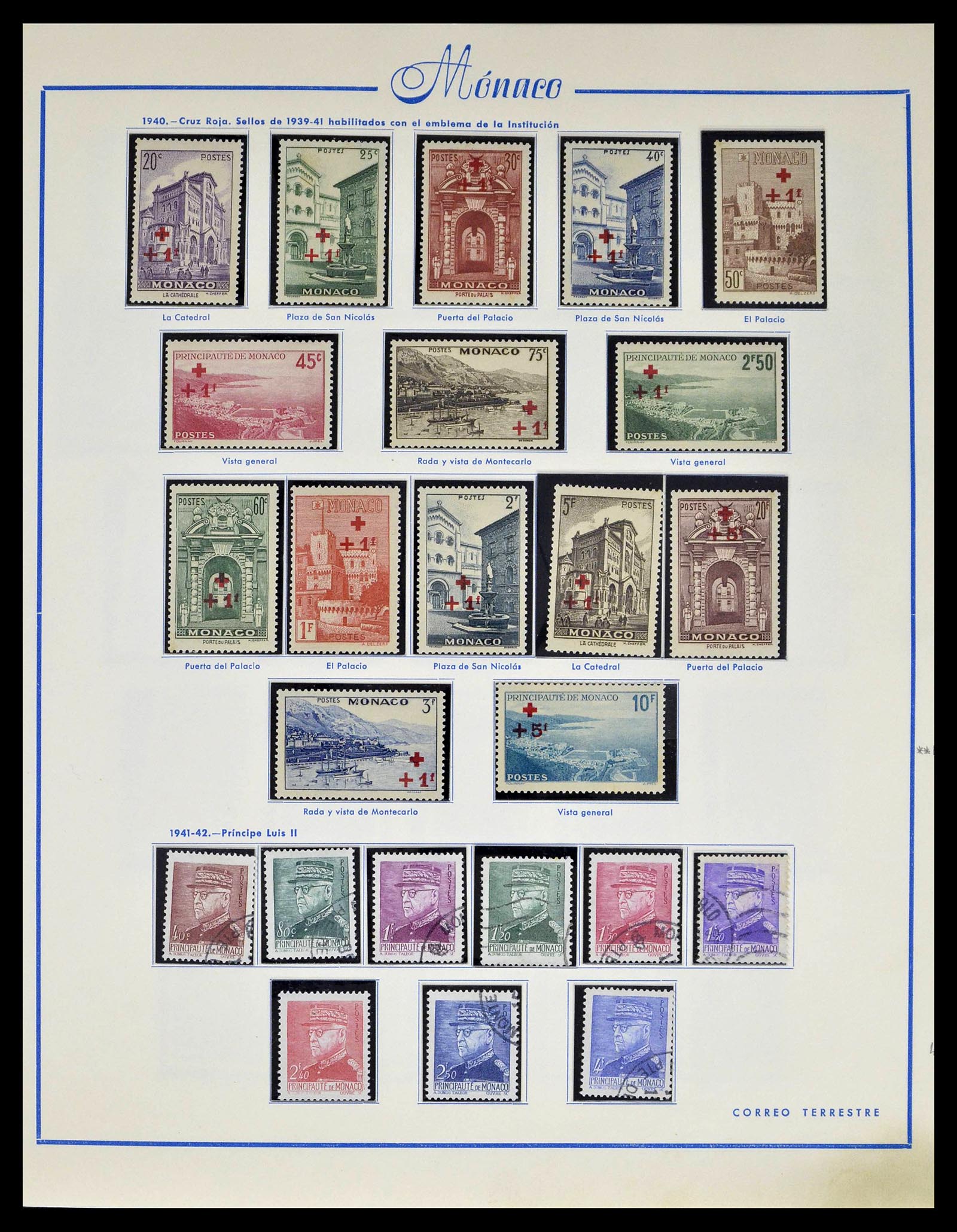 39205 0012 - Postzegelverzameling 39205 Monaco 1885-1982.