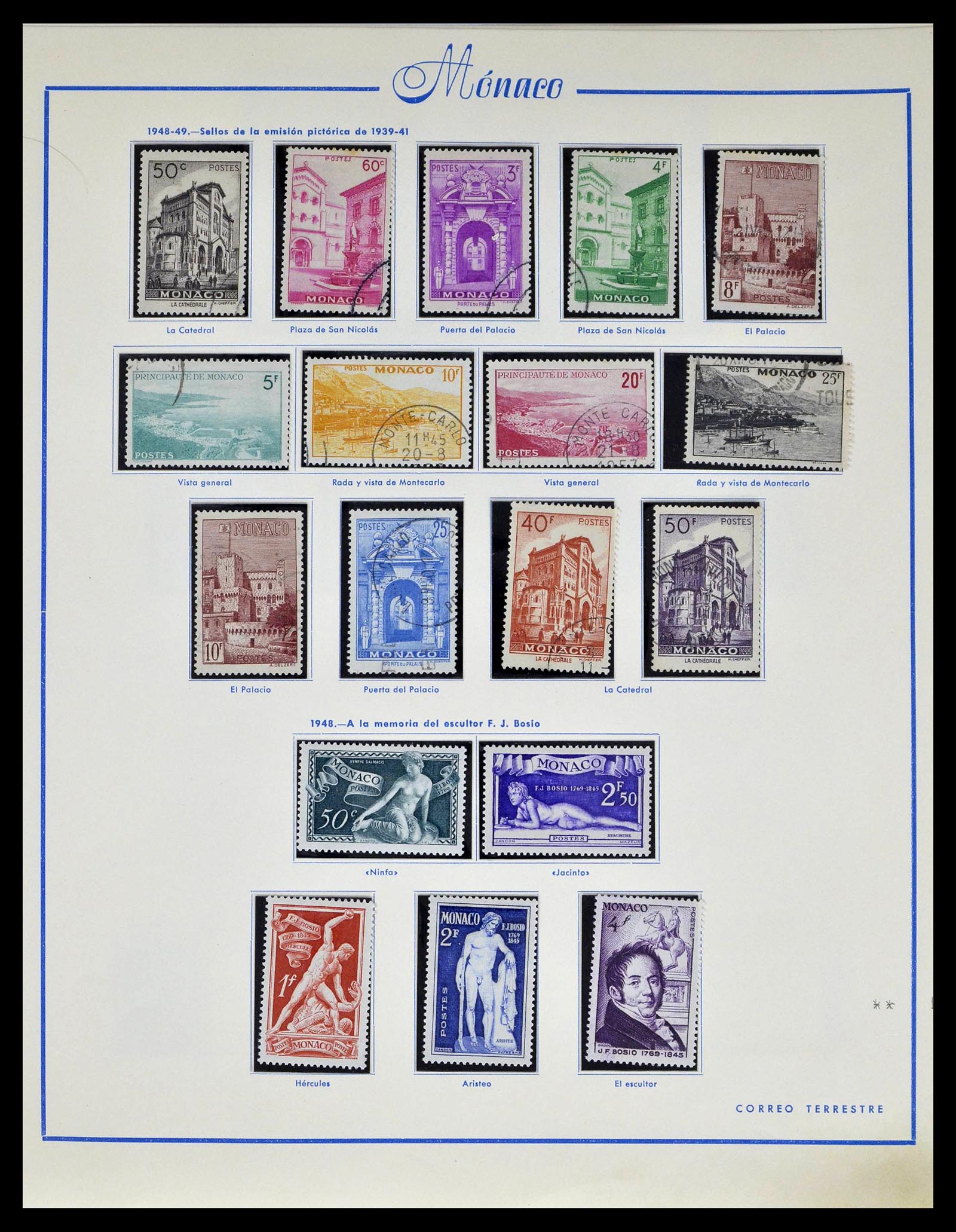 39205 0020 - Postzegelverzameling 39205 Monaco 1885-1982.