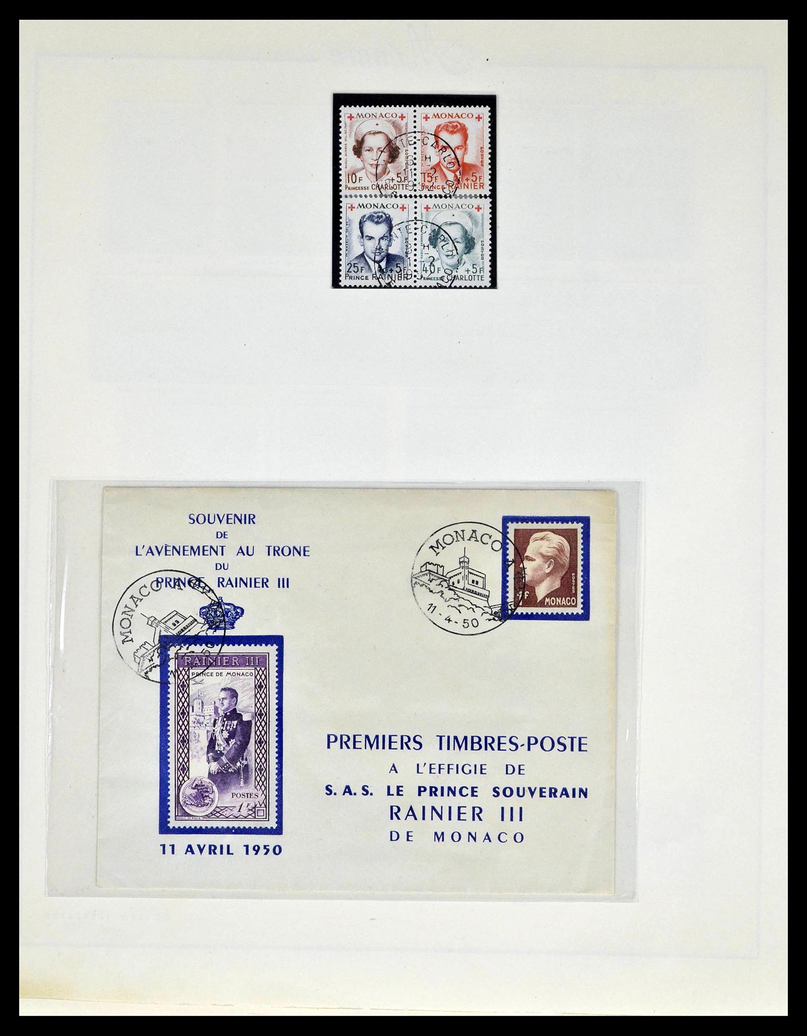 39205 0021 - Postzegelverzameling 39205 Monaco 1885-1982.